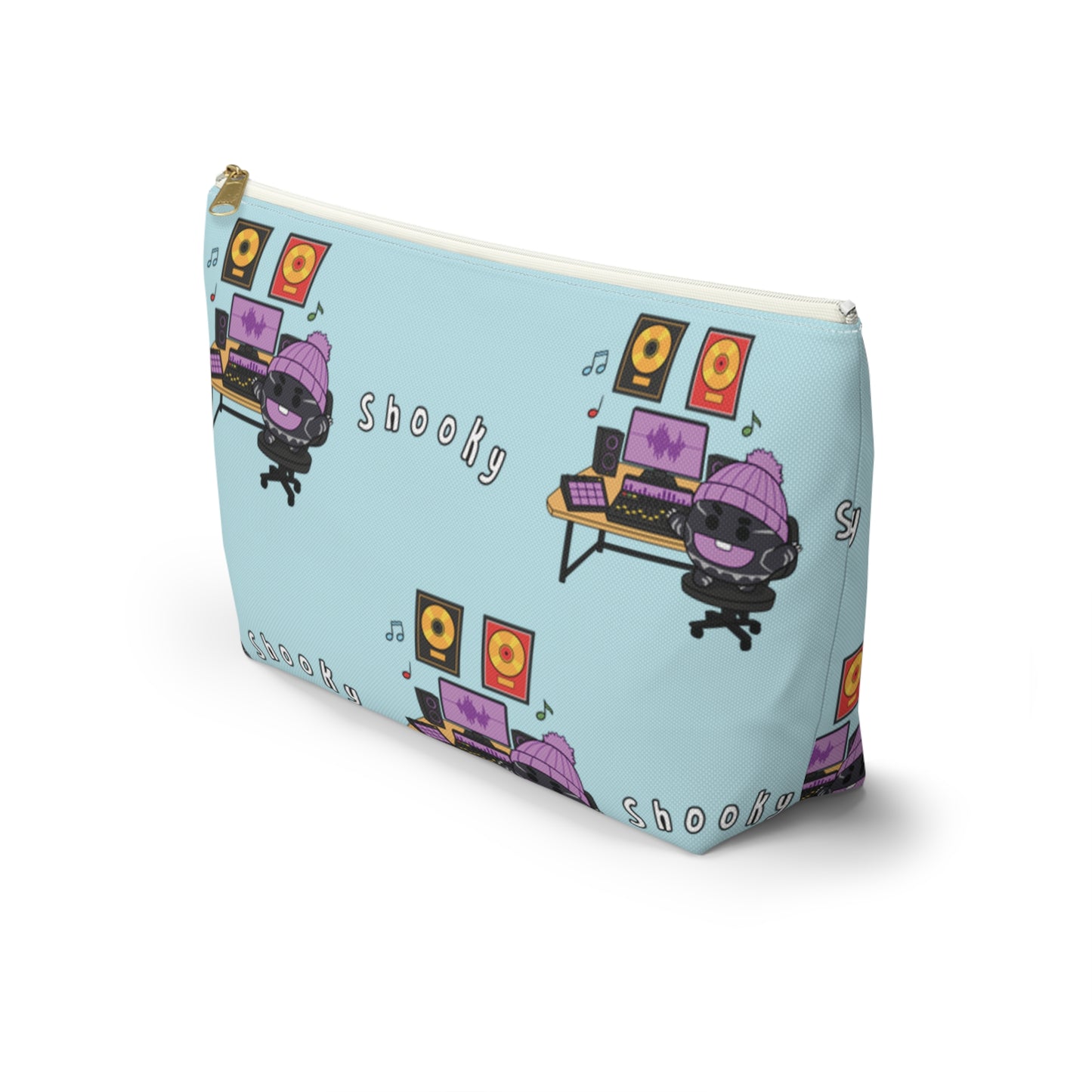 BT21 Shooky Blue Pattern Travel Bag
