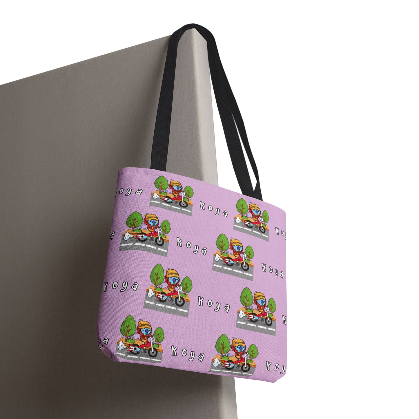 BT21 Koya Purple Tote Bag Pattern Design