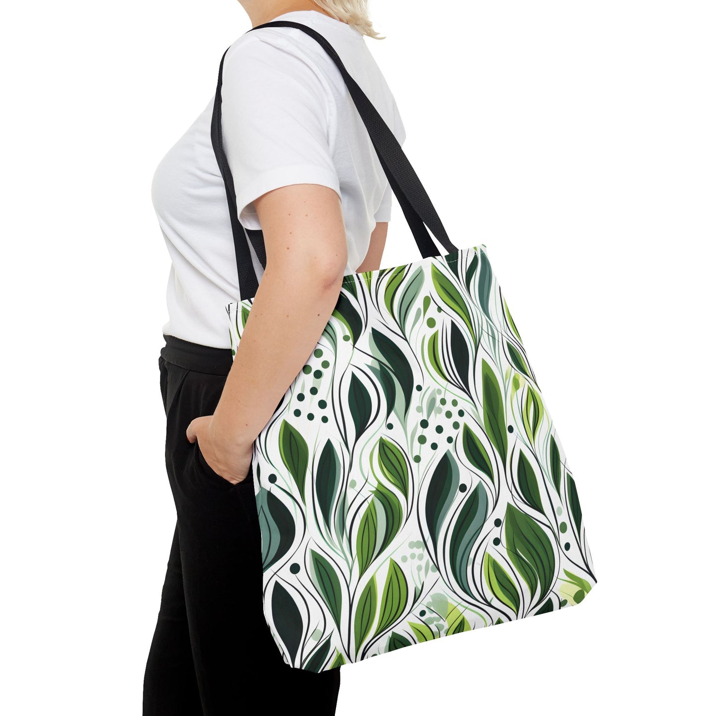 Plant Pattern Tote Bag Design 1