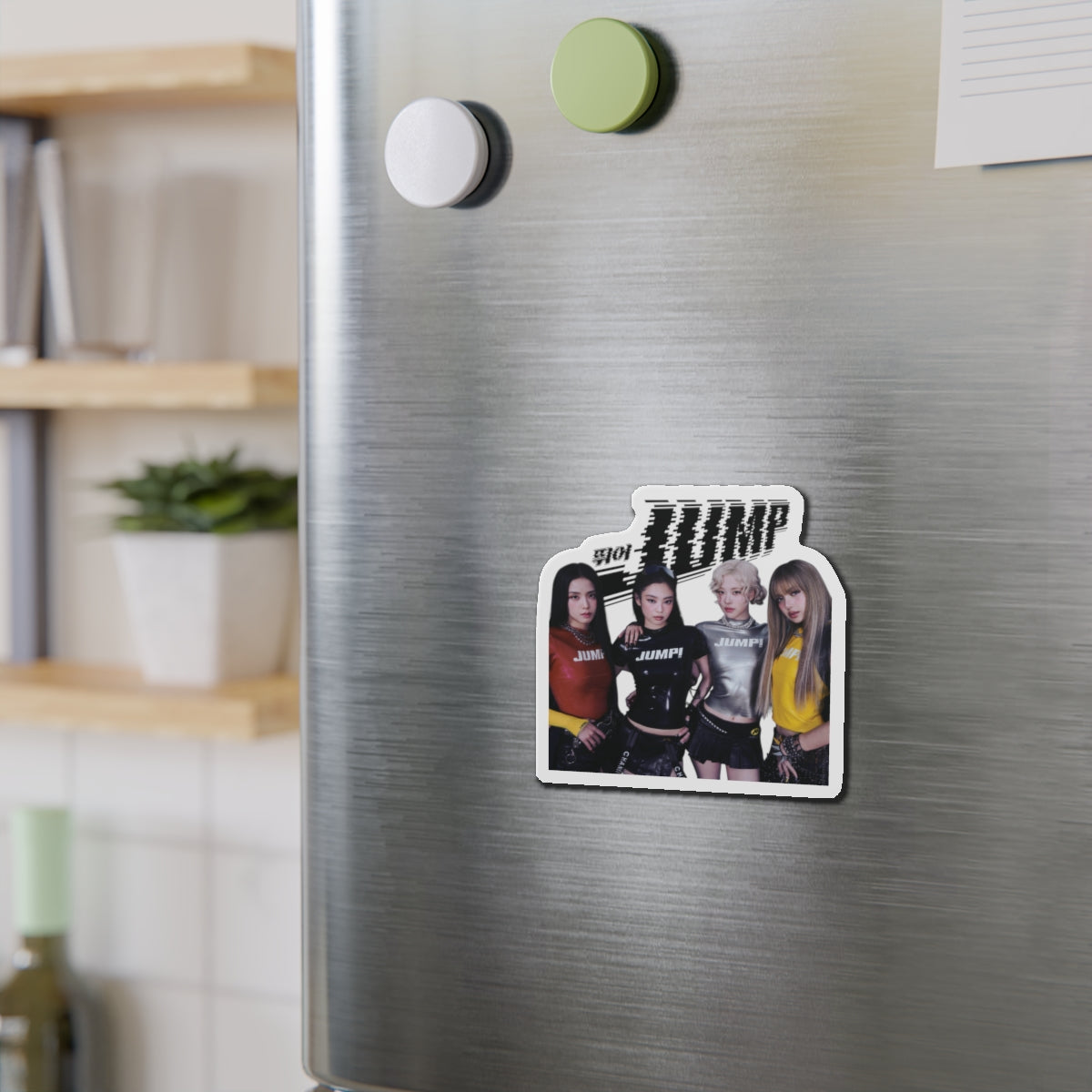 Black Pink Jump Member Magnet