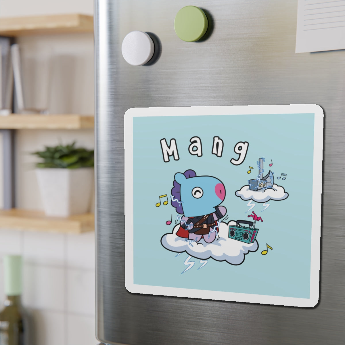 BT21 Mang Blue Magnet