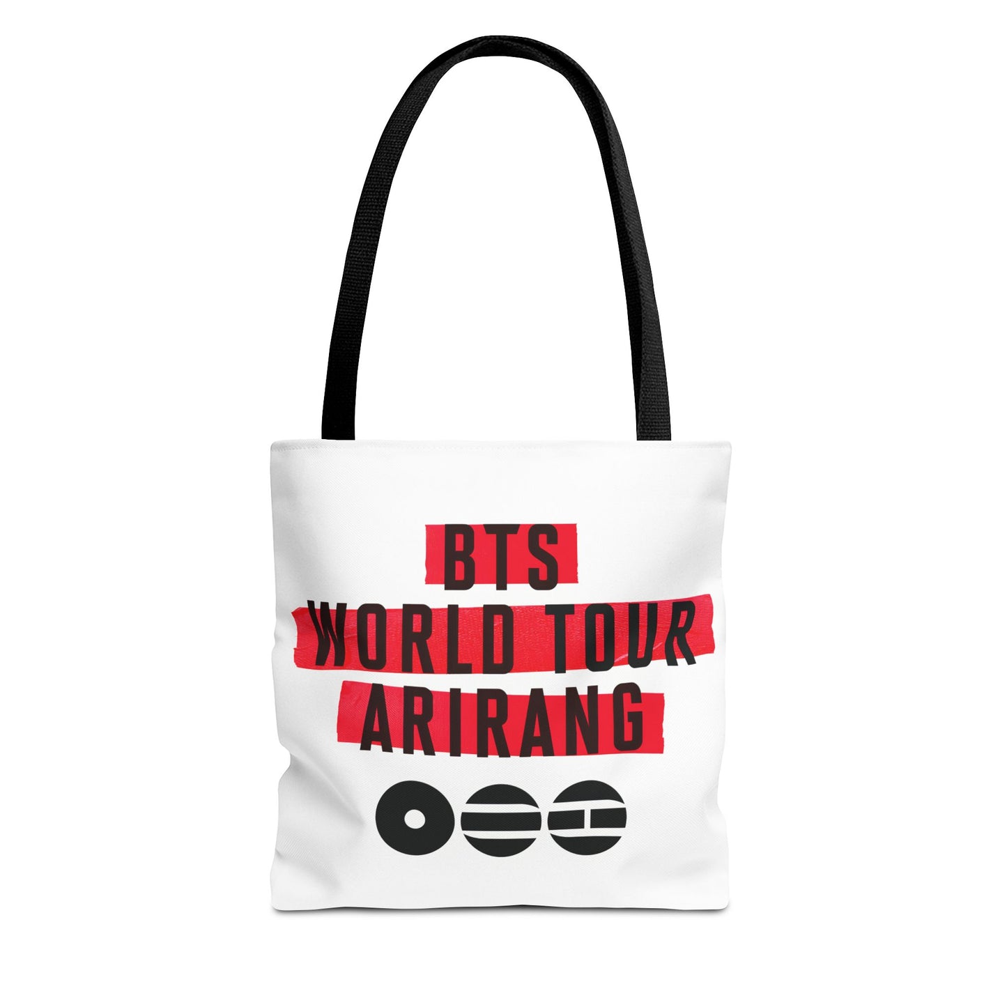 BTS Arirang 2026 World Tour Logo Design 3 White Tote Bag