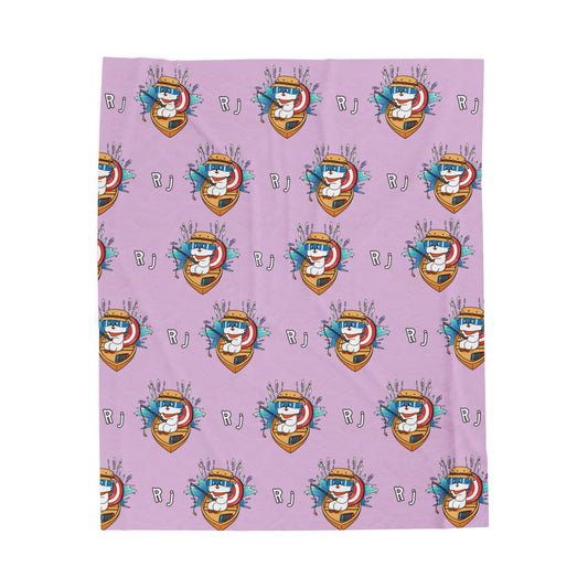 Purple RJ Blanket - BT21 Pattern Design