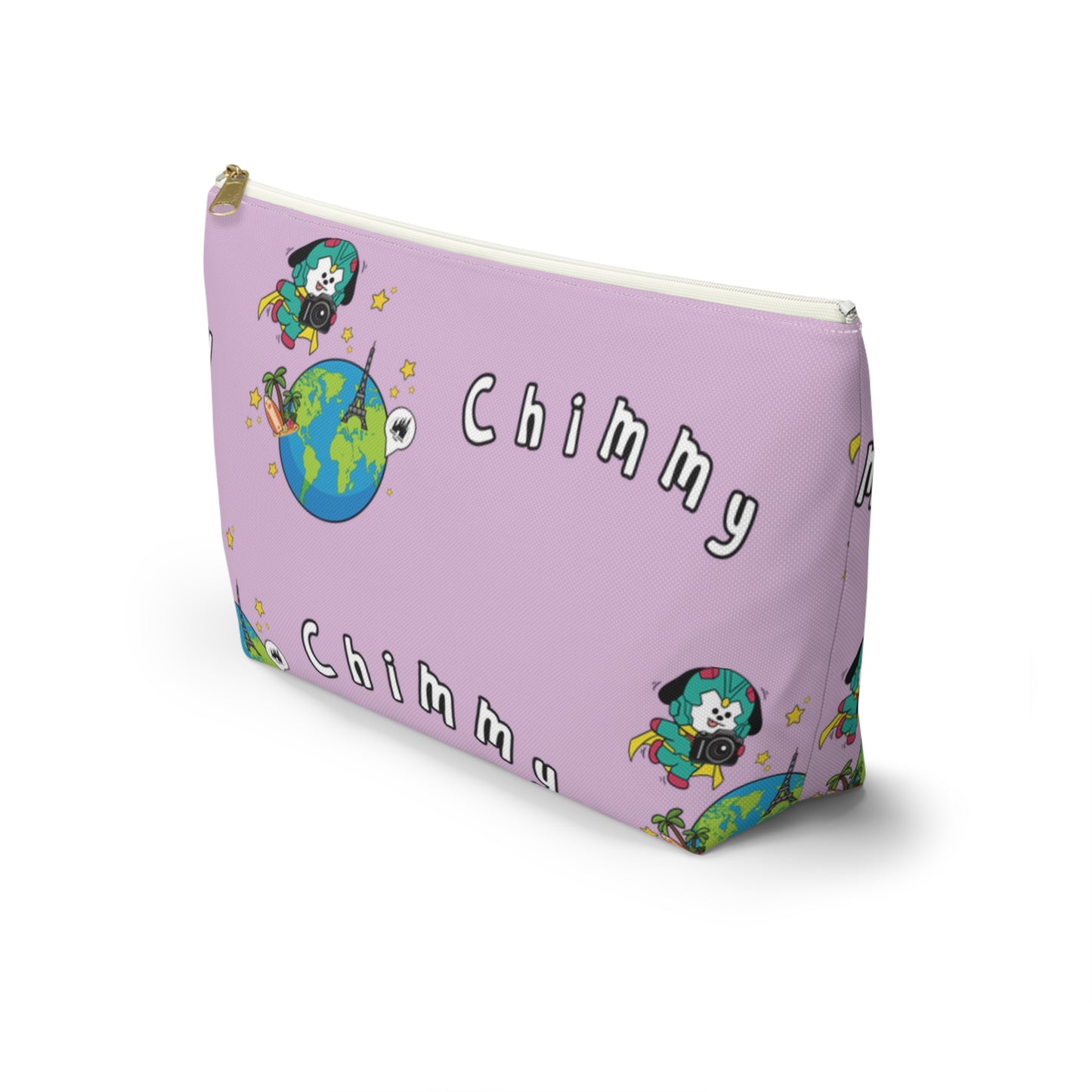 BT21 Chimmy Purple Pattern Travel Bag