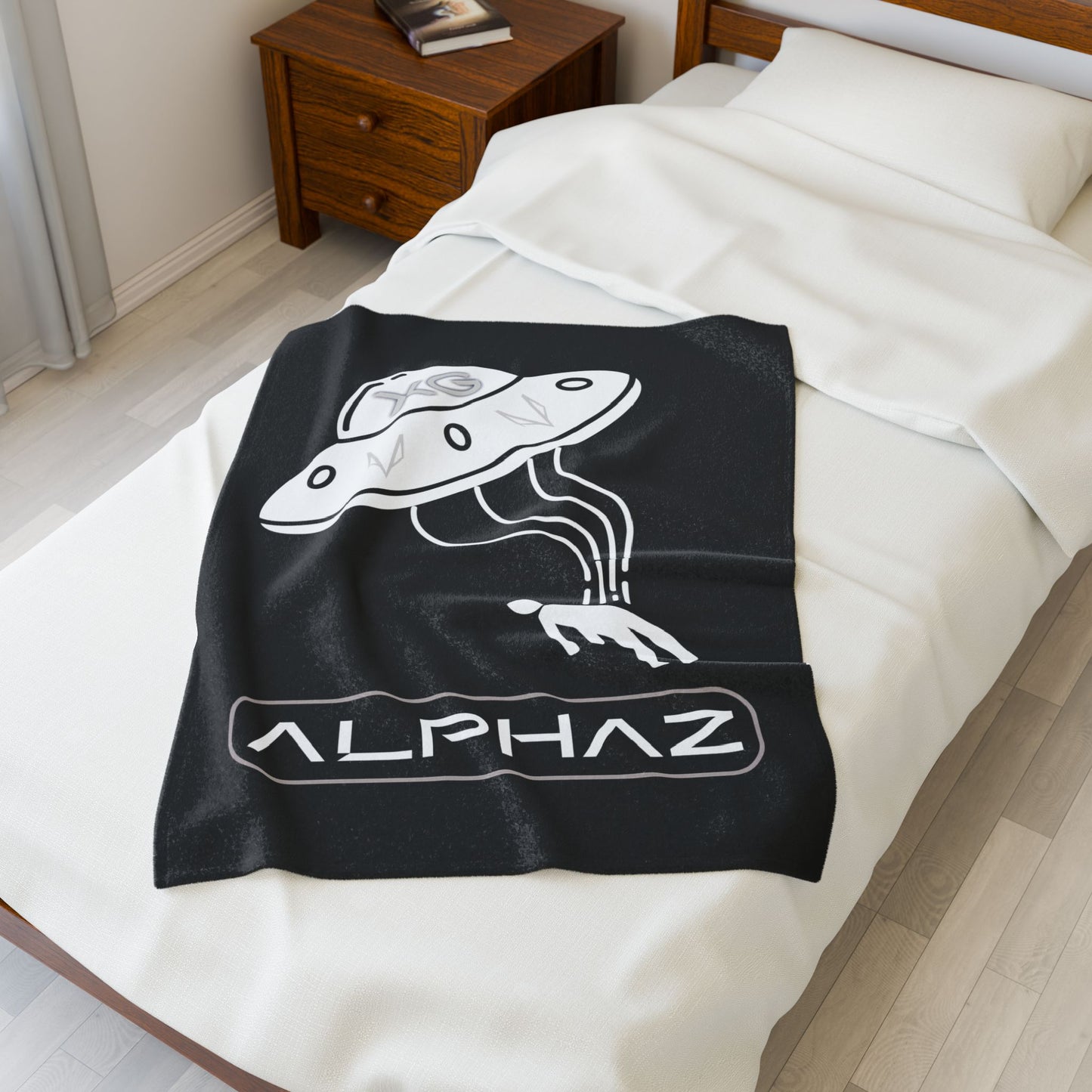 Black XG Alphaz Spaceship Blanket