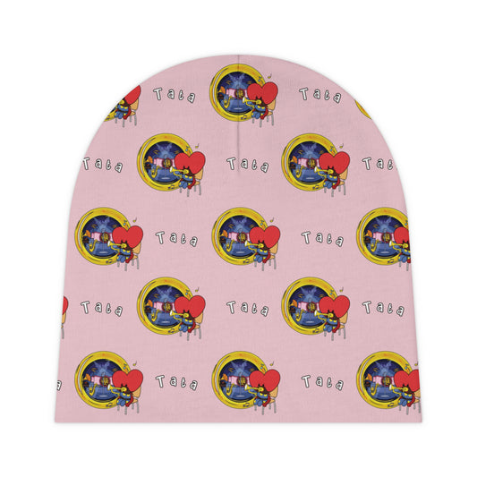 BT21 Tata Pink Baby Beanie Pattern