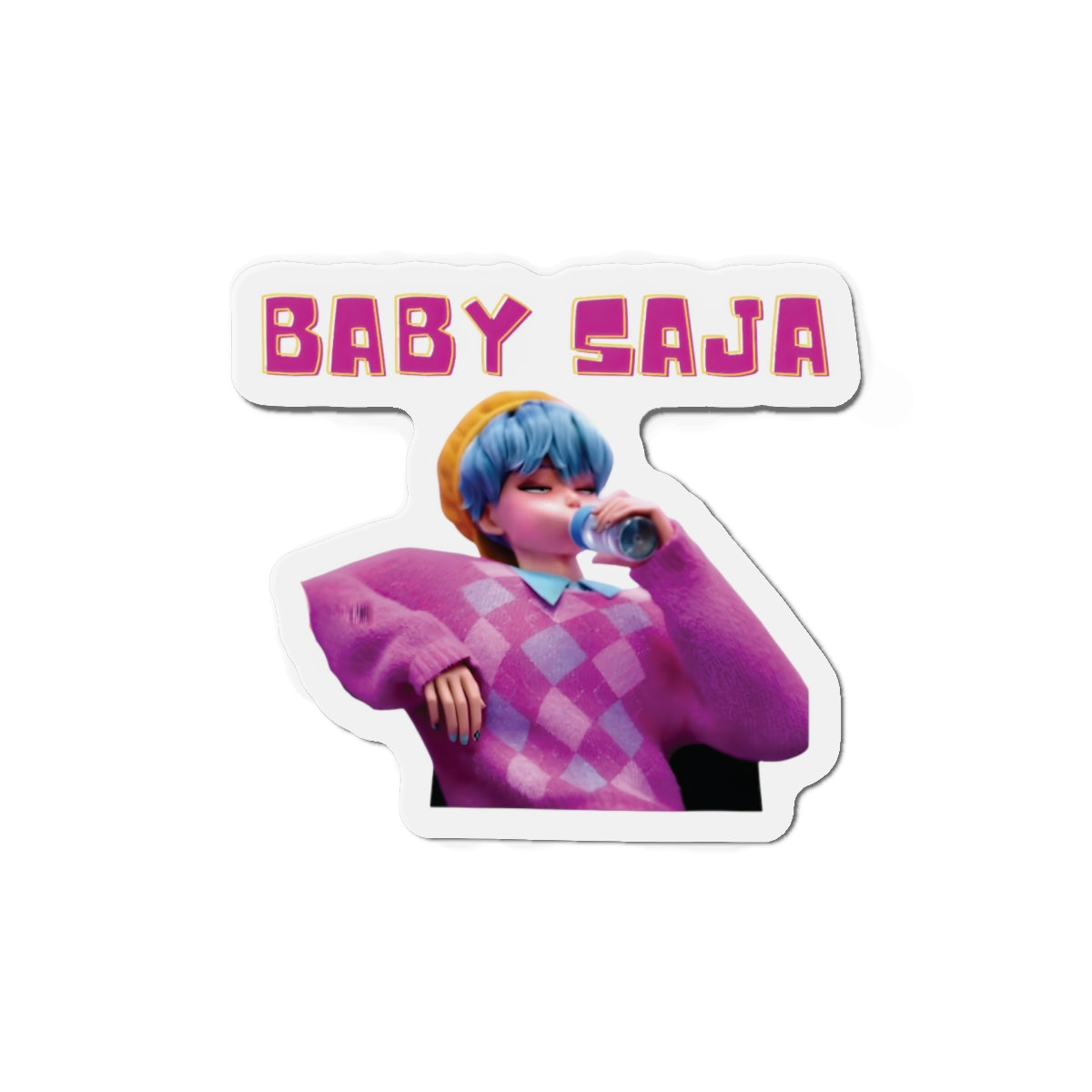 Kpop Demon Hunters Baby Saja Signing Table Magnet