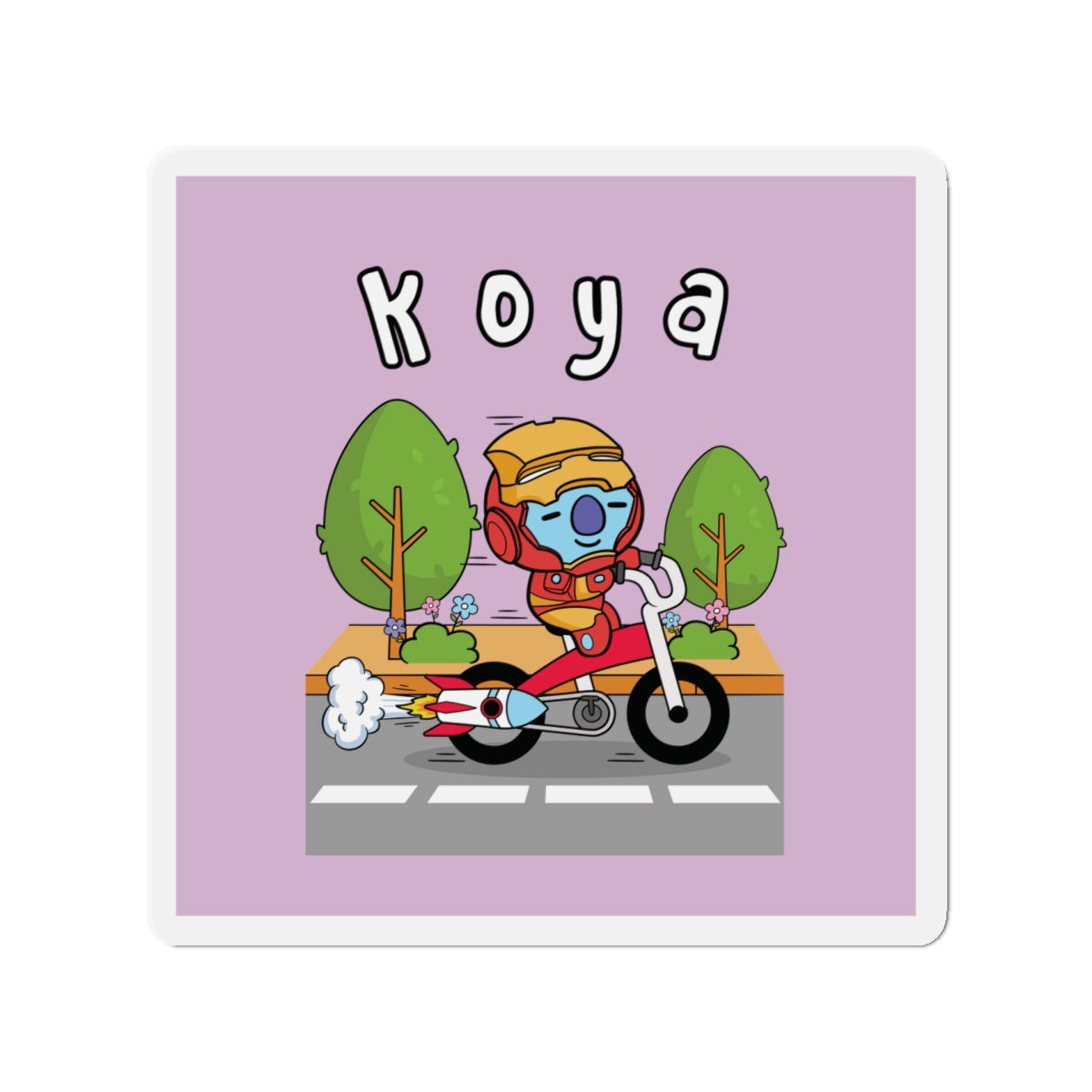 BT21 Koya Purple Magnet