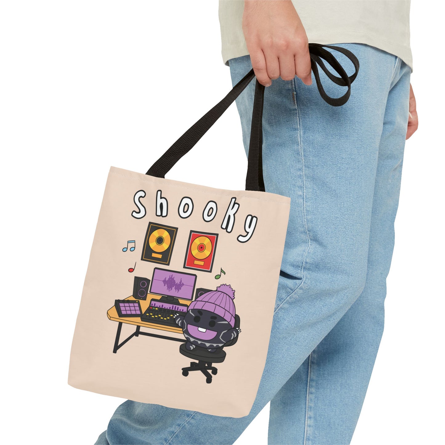 BT21 Shooky Beige Tote Bag Single Design
