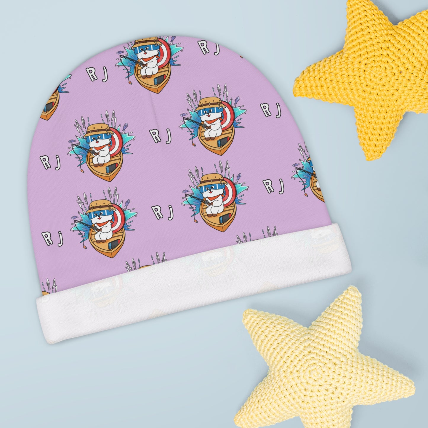 BT21 RJ Purple Baby Beanie Pattern