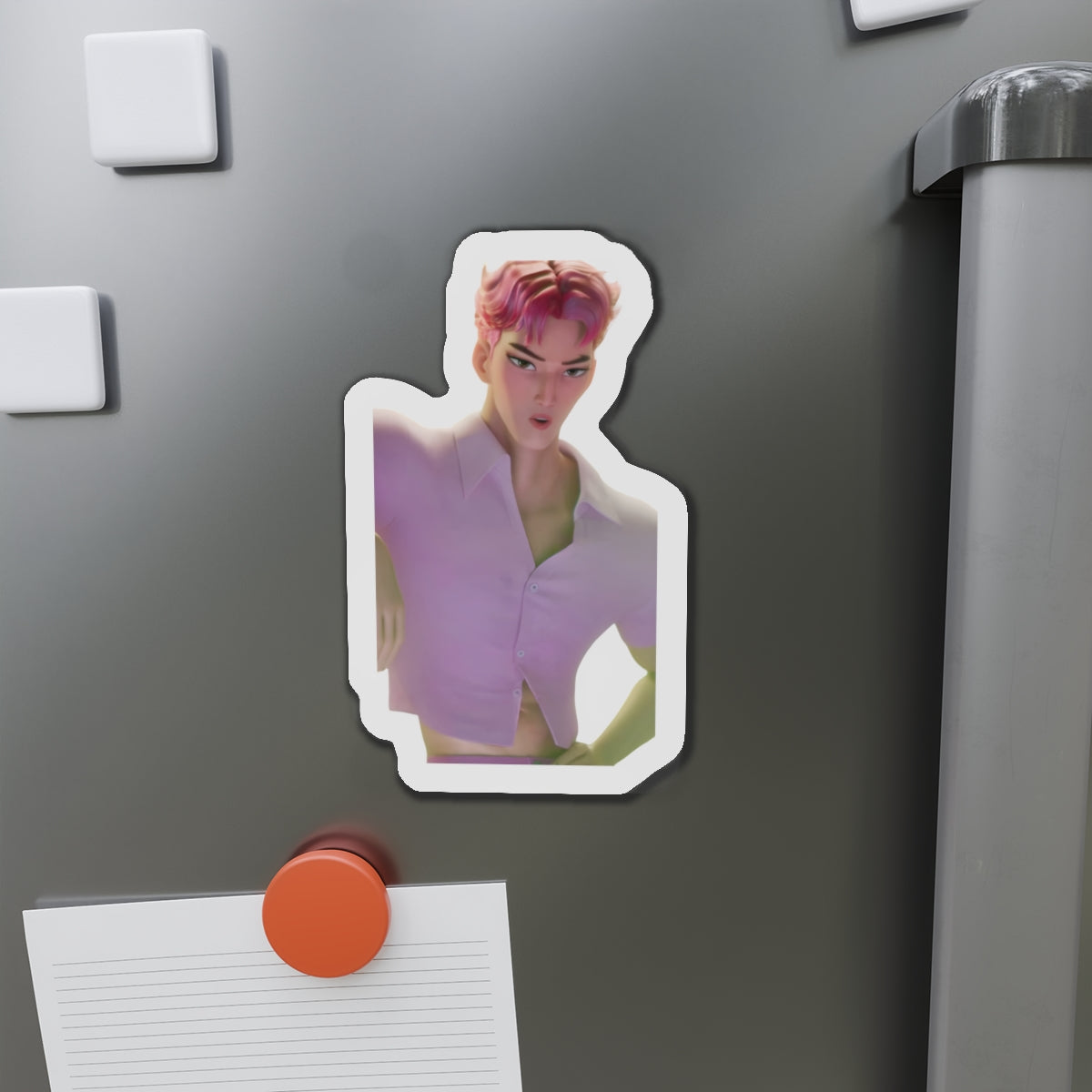 Kpop Demon Hunters Saja Boys Abby Saja In Bathhouse Magnet