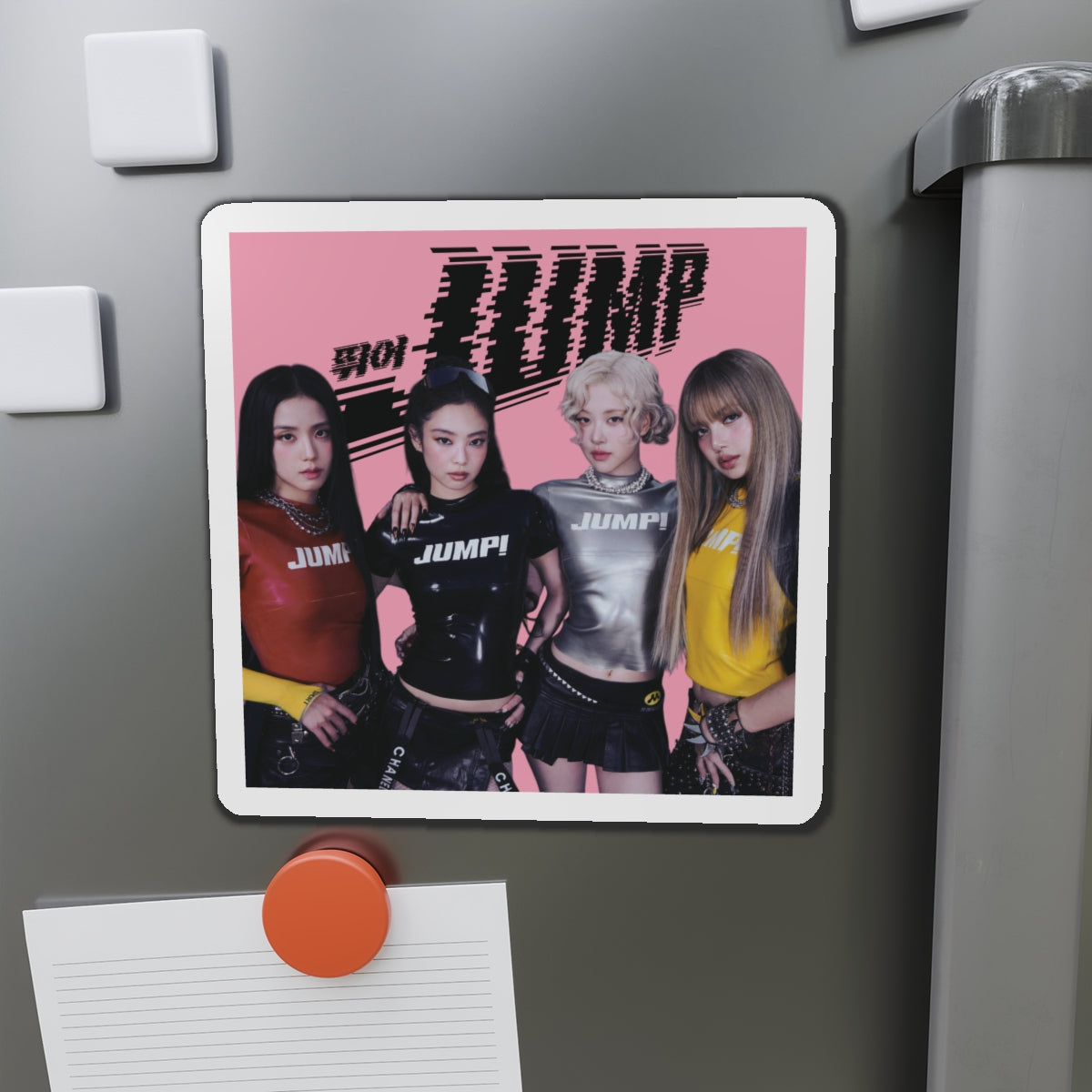 Black Pink Jump Magnet