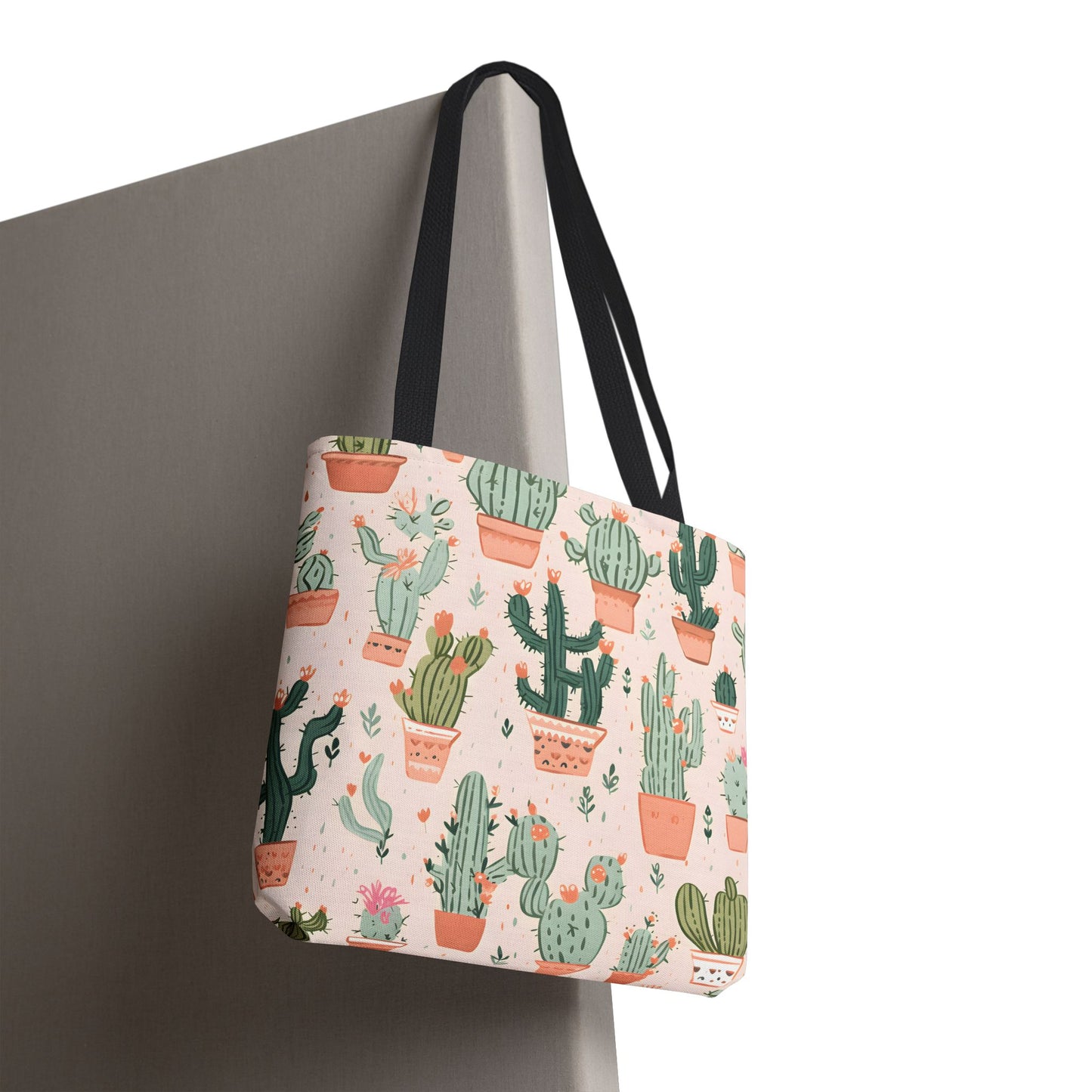 Cactus Pattern Tote Bag Design 2