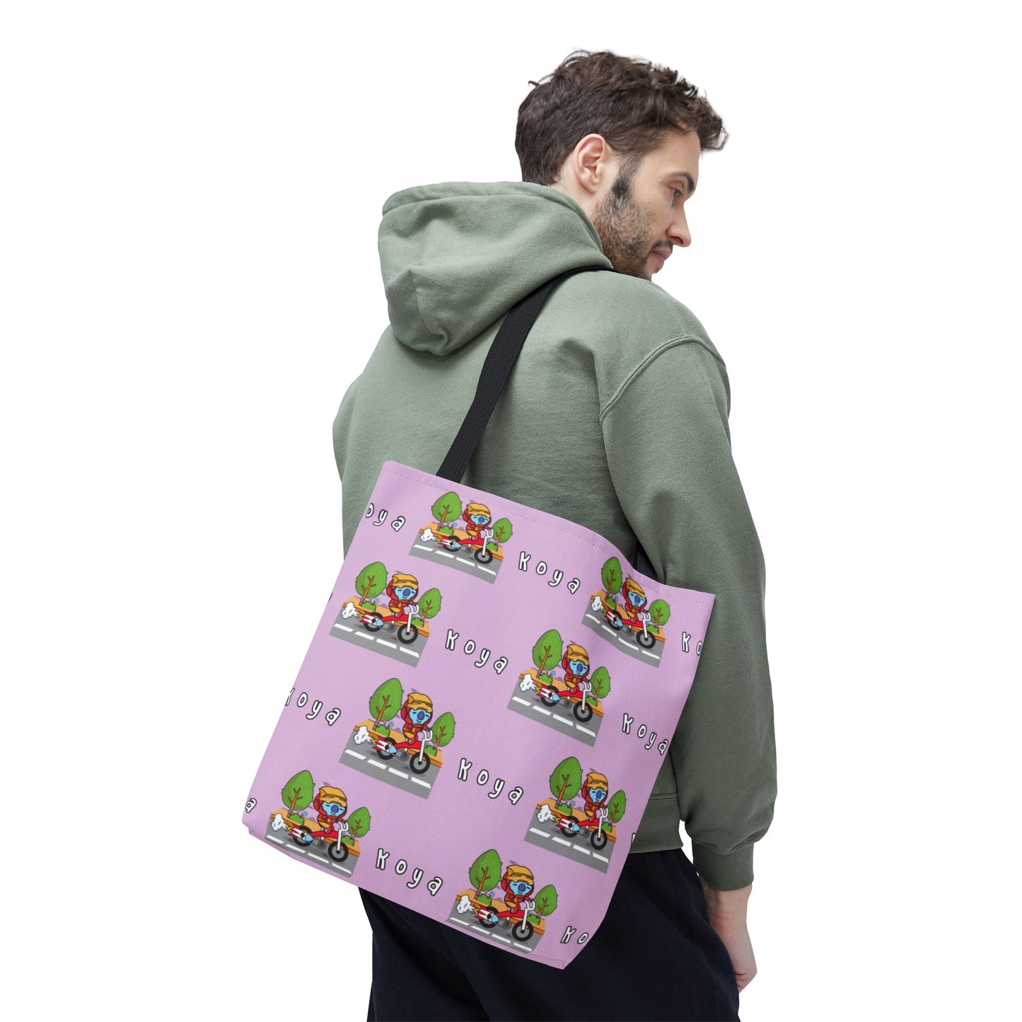BT21 Koya Purple Tote Bag Pattern Design
