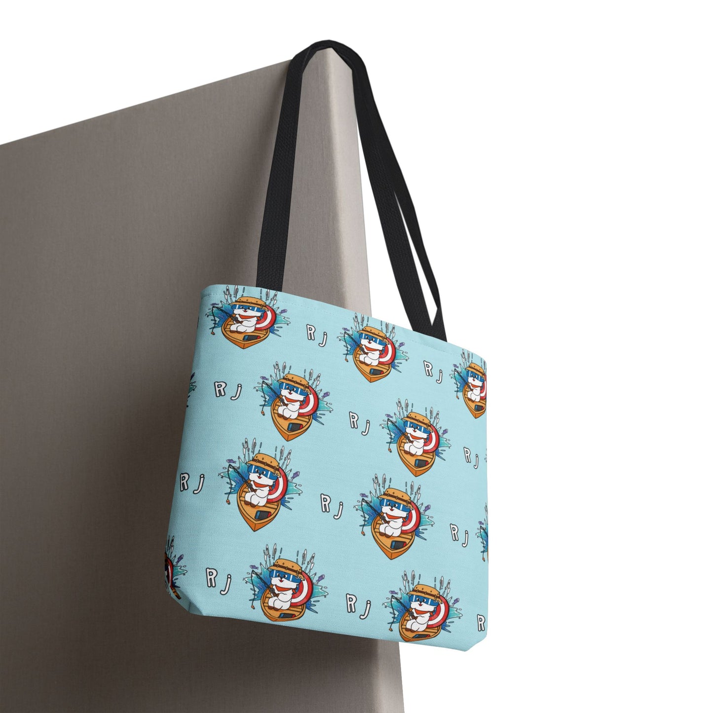 BT21 RJ Blue Tote Bag Pattern Design