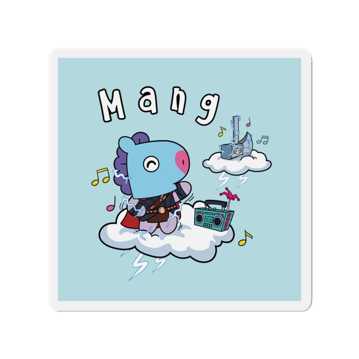 BT21 Mang Blue Magnet