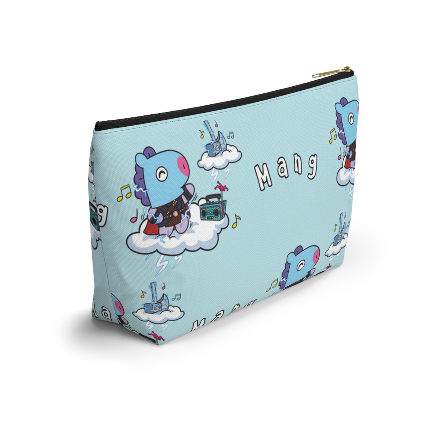 BT21 Mang Blue Pattern Travel Bag