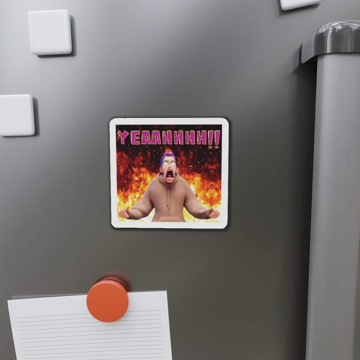 Kpop Demon Hunters Huntrix Rumi YEAHHH Funny Face Magnet