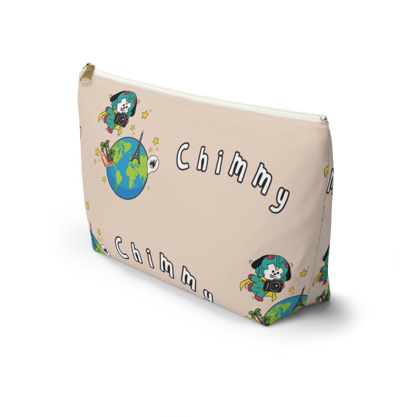 BT21 Chimmy Beige Pattern Travel Bag