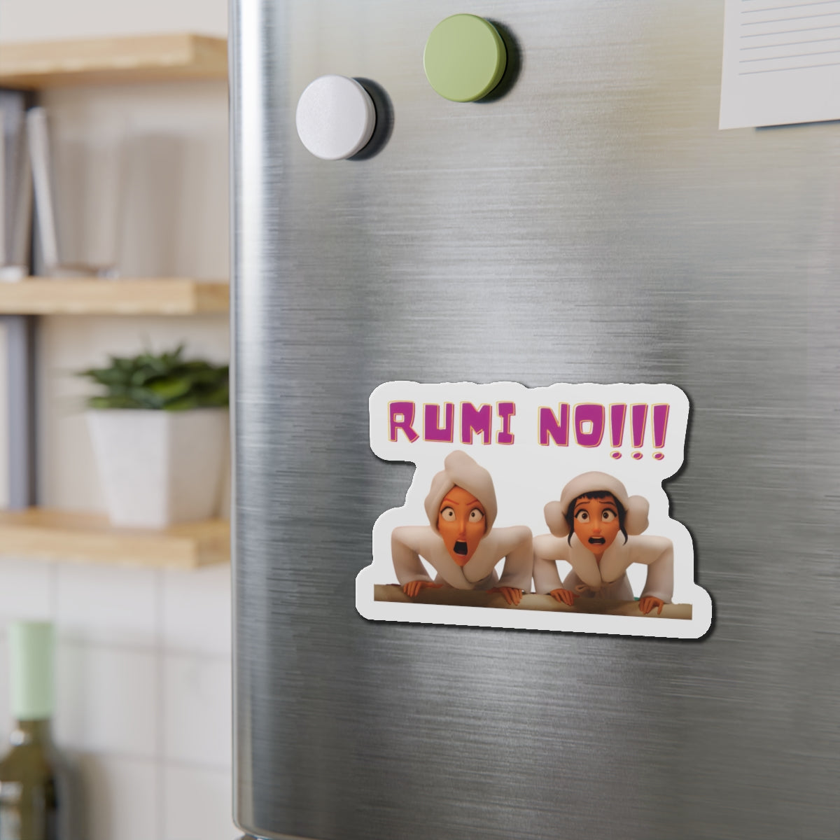 Kpop Demon Hunters Huntrix Mira And Zoey Couch No More Relaxy Time Magnet