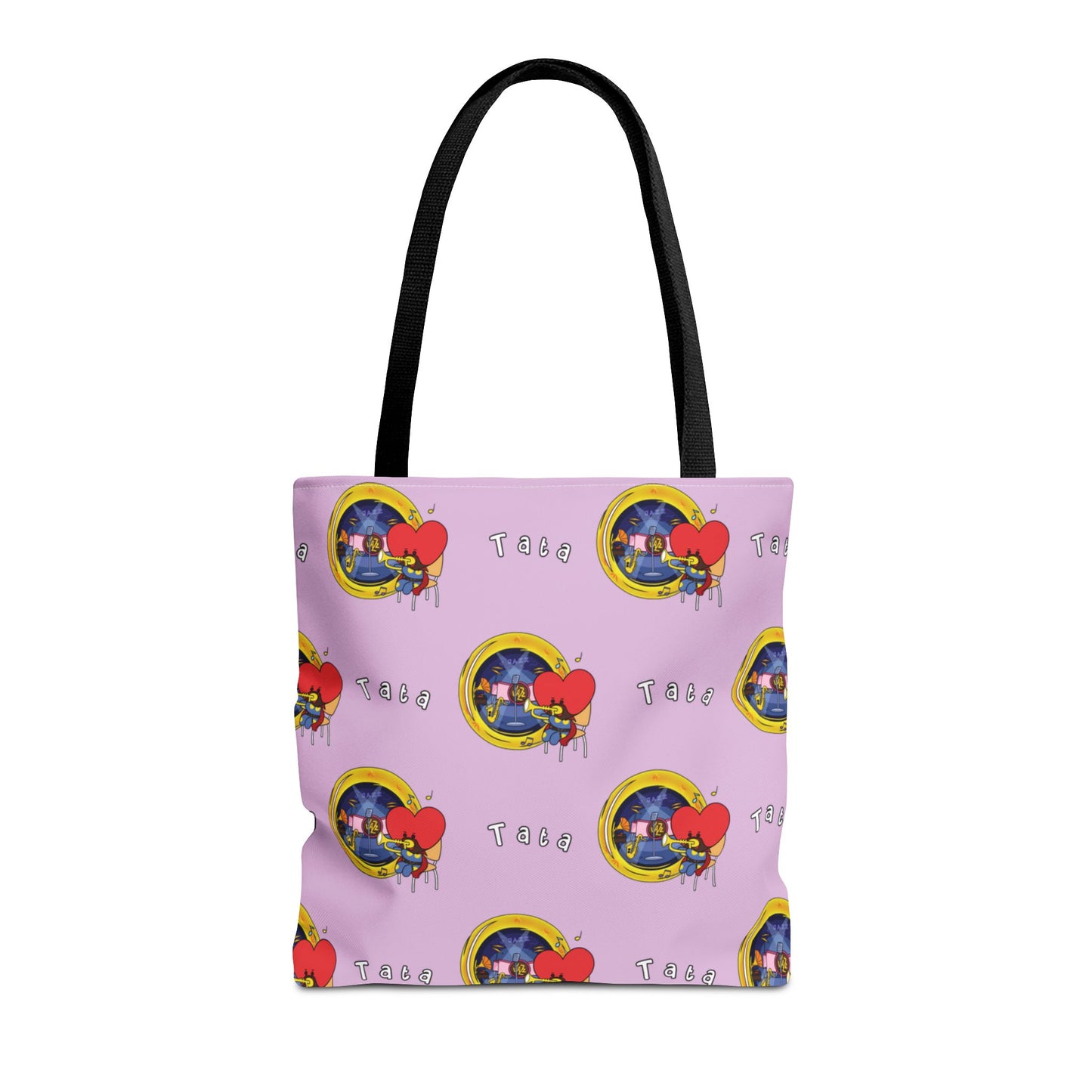 BT21 Tata Purple Tote Bag Pattern Design