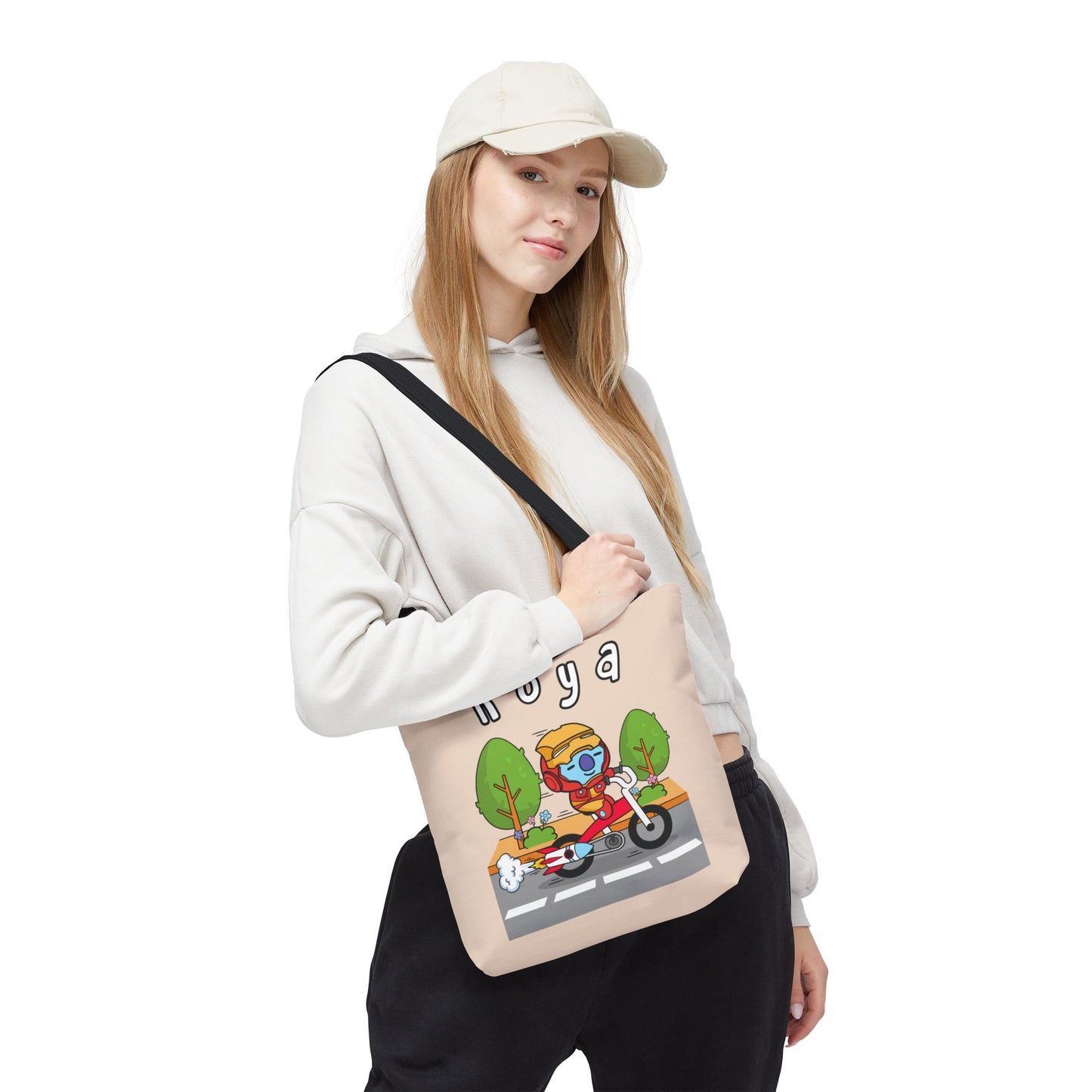 BT21 Koya Beige Tote Bag Single Design