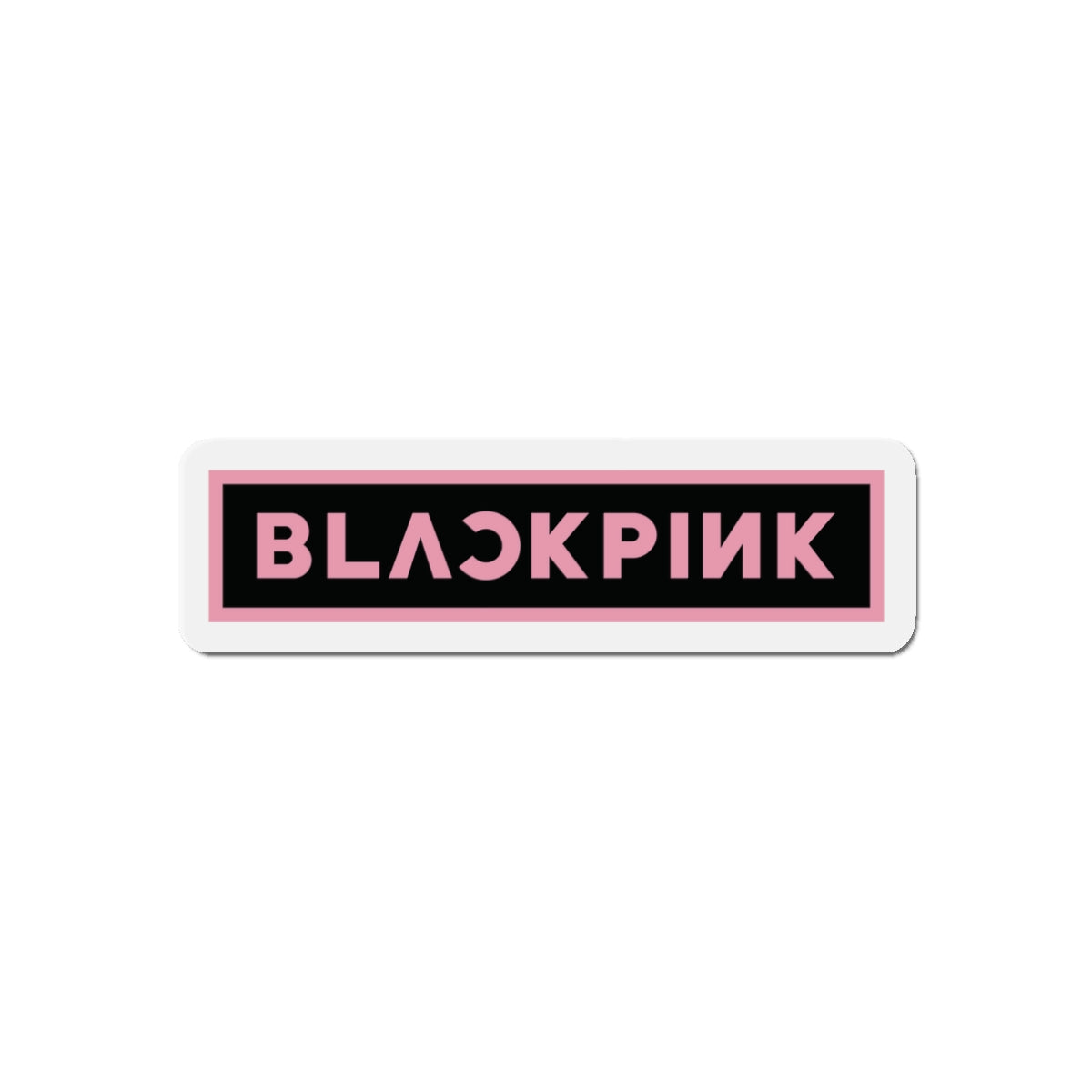 Black Pink Logo Magnet