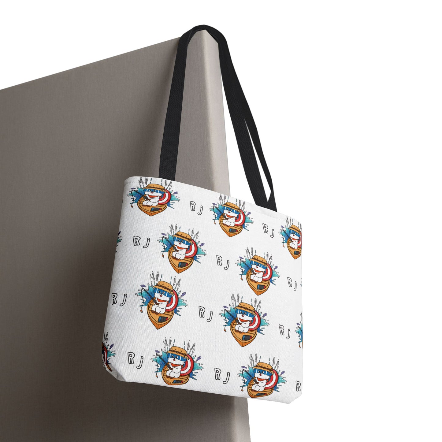 BT21 RJ White Tote Bag Pattern Design