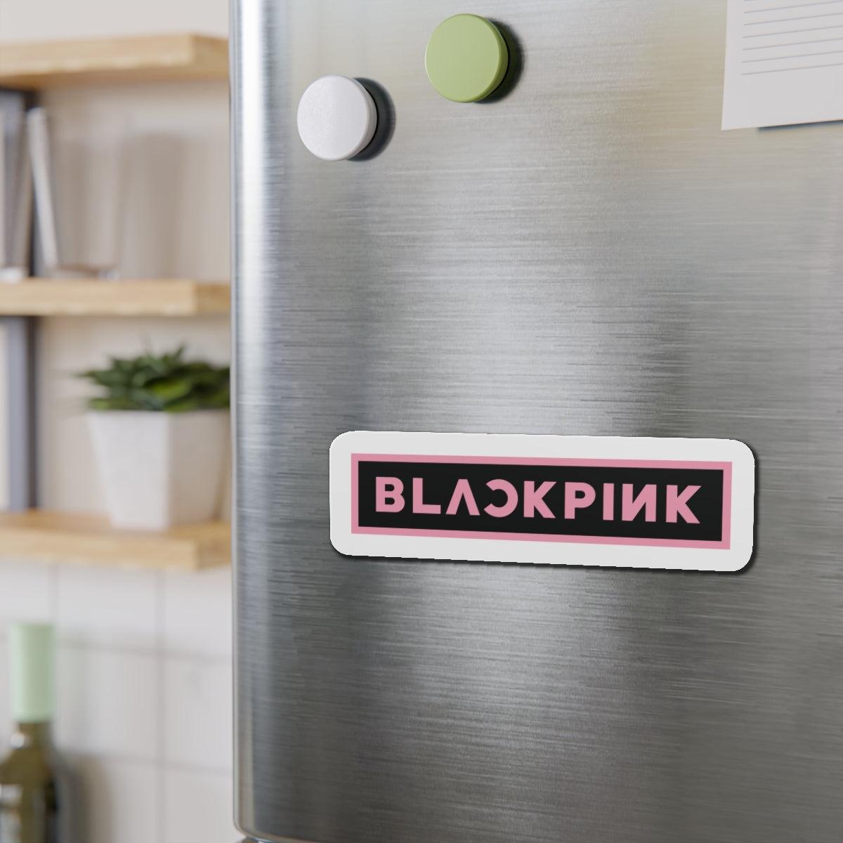 Black Pink Logo Magnet
