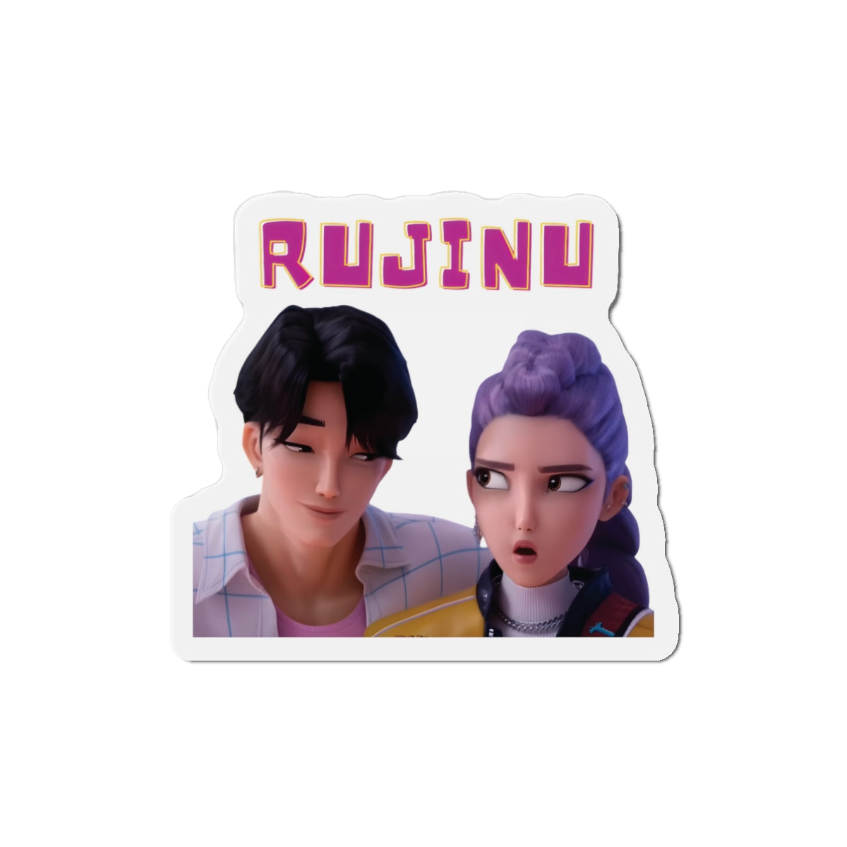 Kpop Demon Hunters Rumi and Jinu Rujinu Fan Signing Magnet
