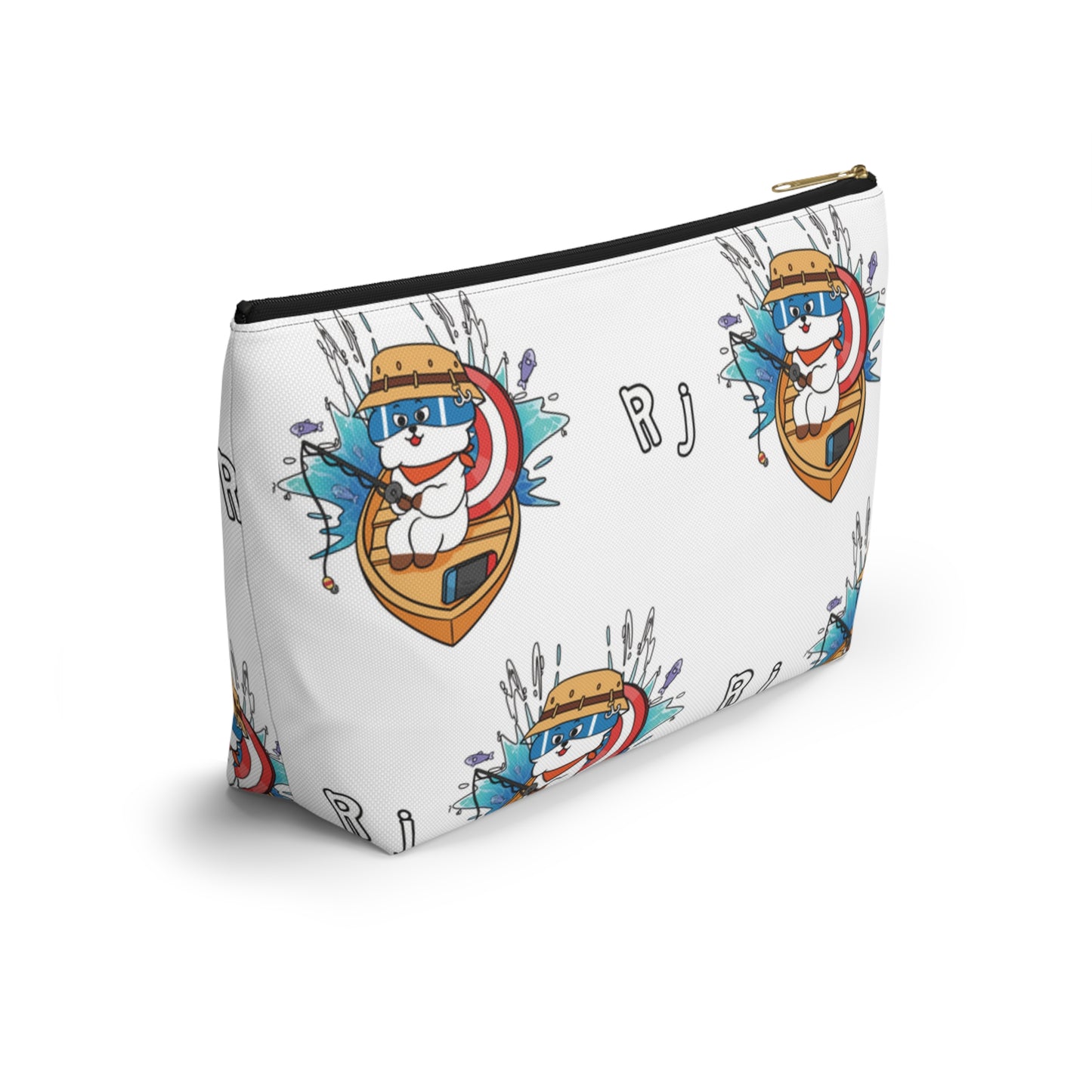 BT21 RJ White Pattern Travel Bag