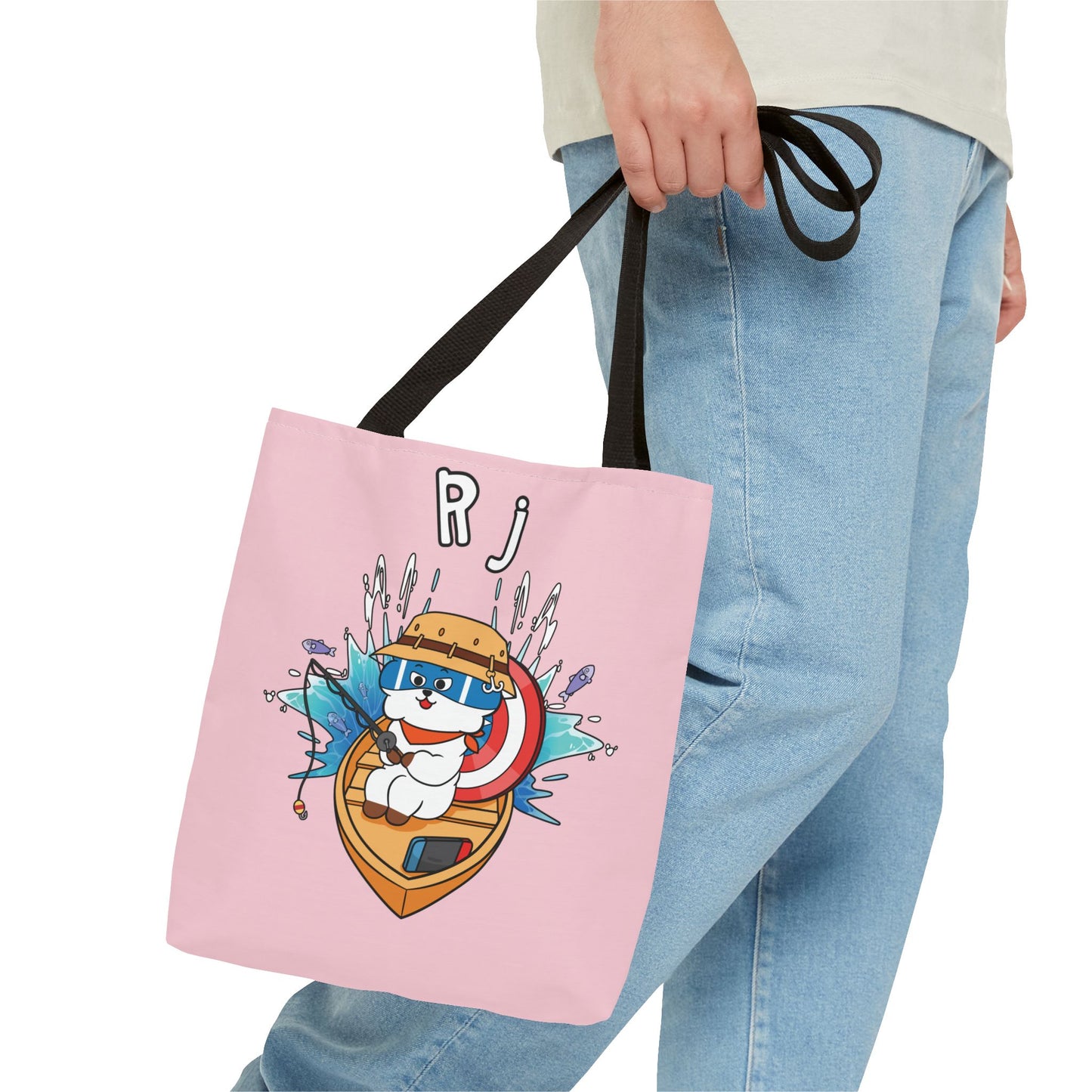 BT21 RJ Pink Tote Bag Single Design