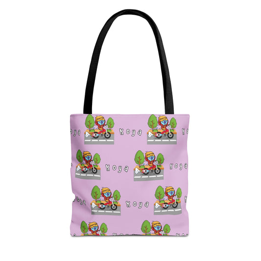 BT21 Koya Purple Tote Bag Pattern Design