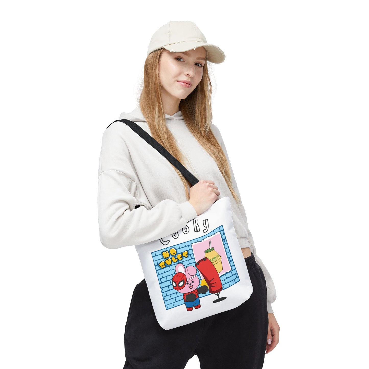 BT21 Cooky White Tote Bag Single Design