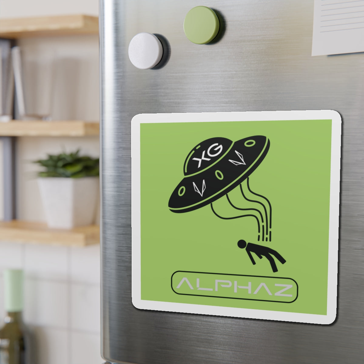 Green XG Cocona Spaceship Magnet