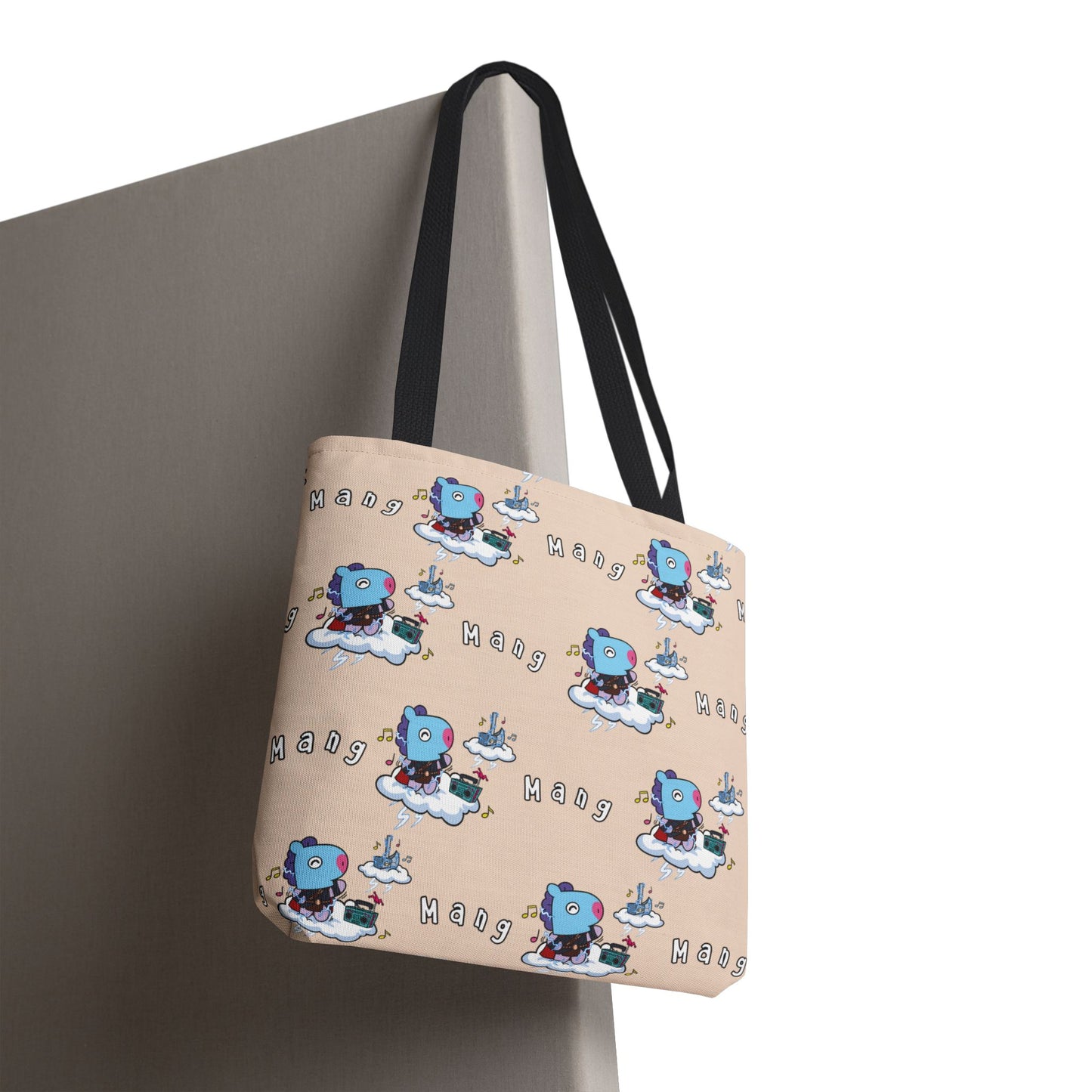 BT21 Mang Beige Tote Bag Pattern Design