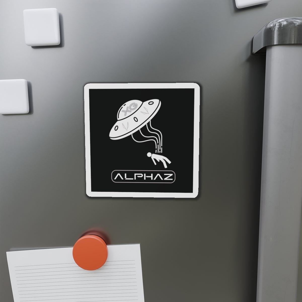 Black XG Alphaz Spaceship Magnet