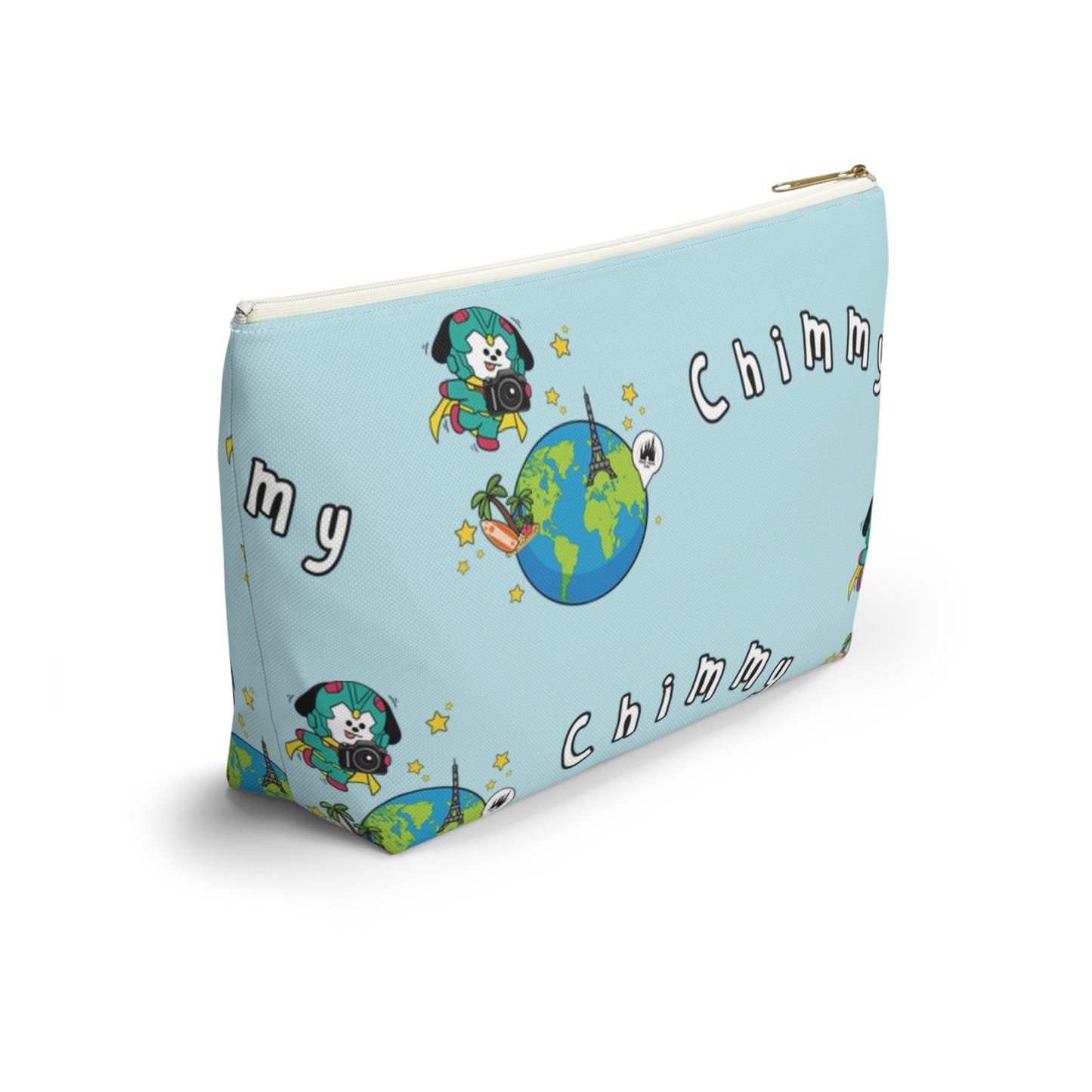 BT21 Chimmy Blue Pattern Travel Bag