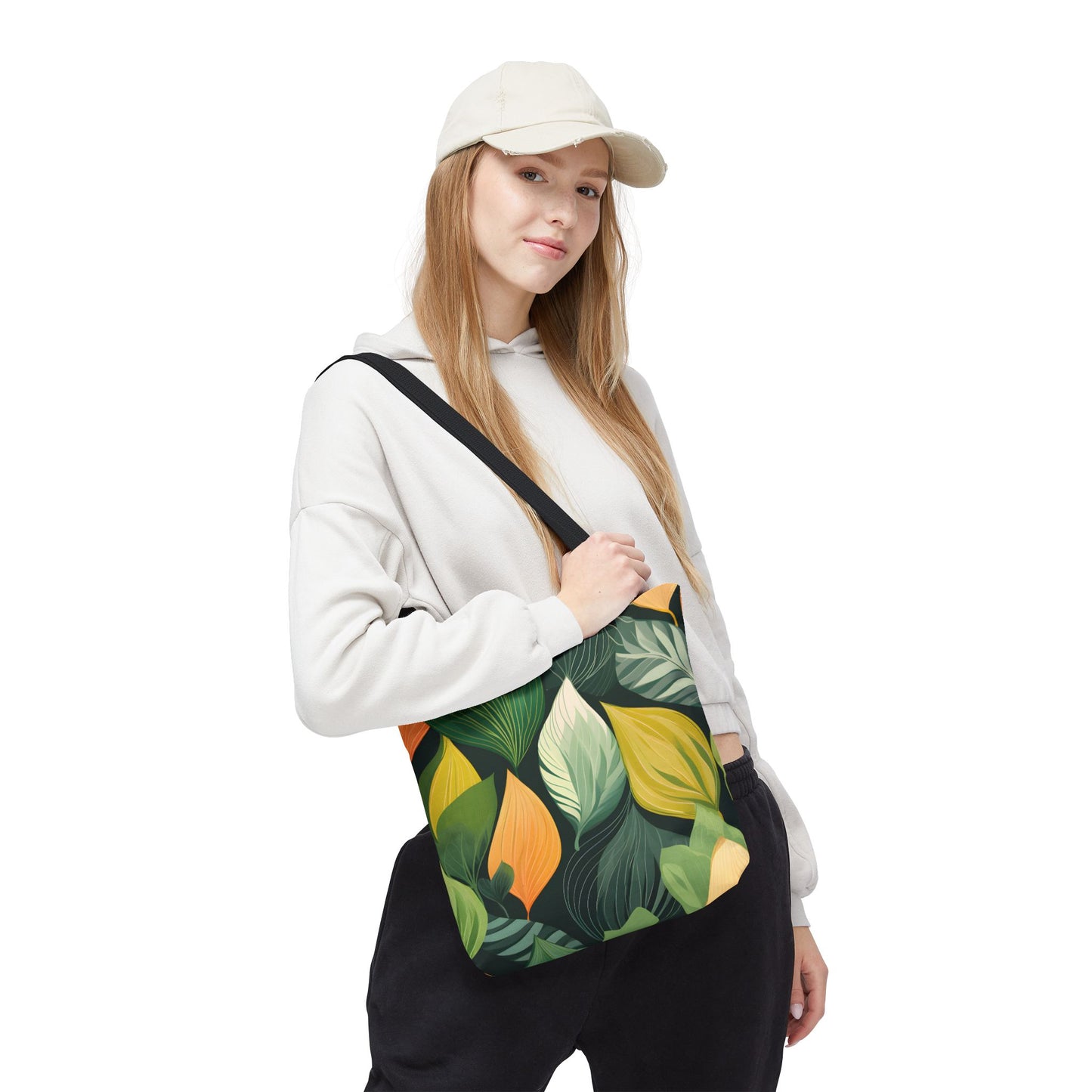 Plant Pattern Tote Bag Design 2
