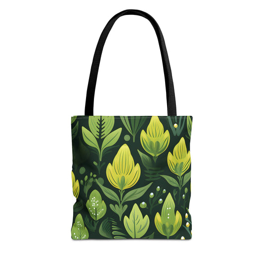 Plant Pattern Tote Bag Design 8