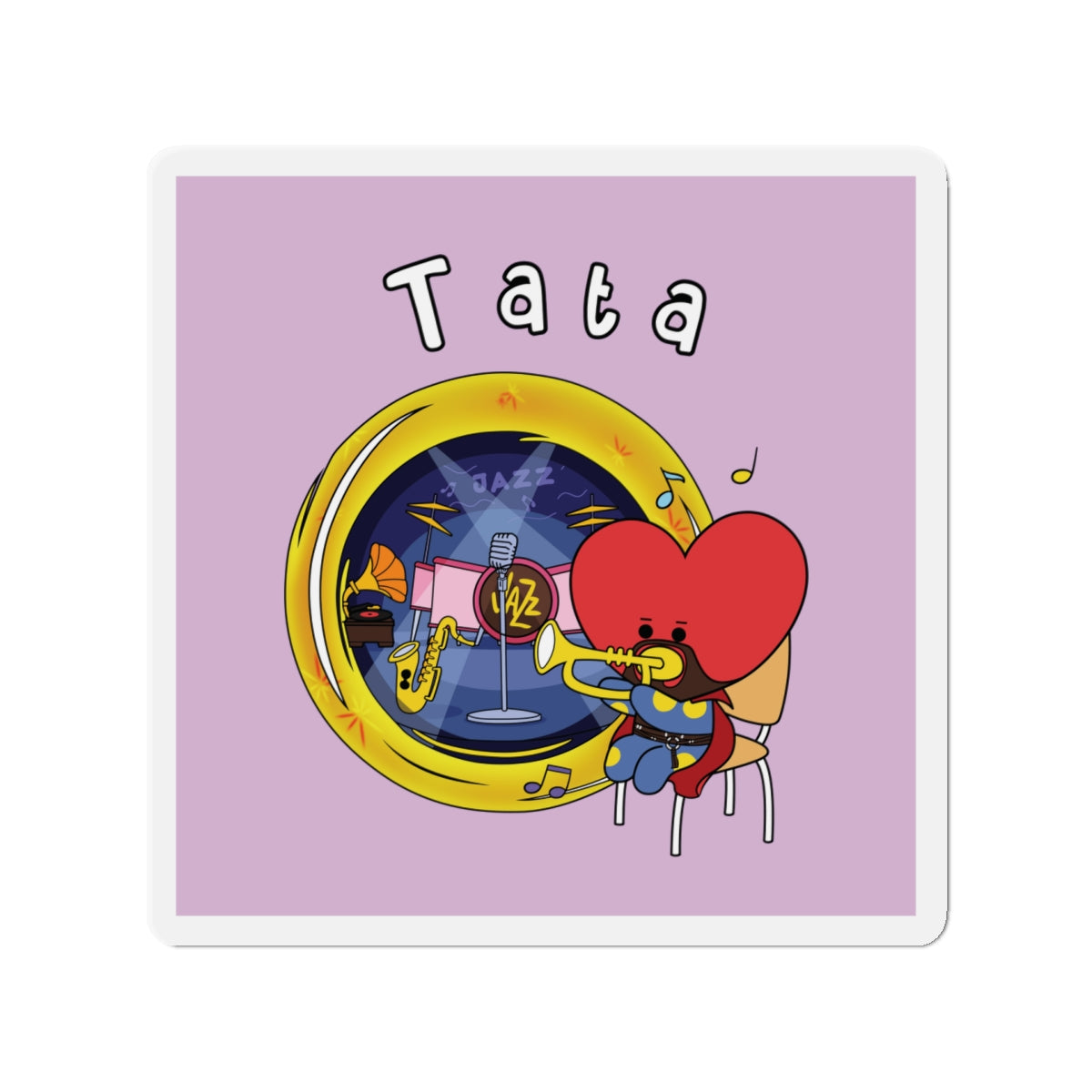 BT21 Tata Purple Magnet