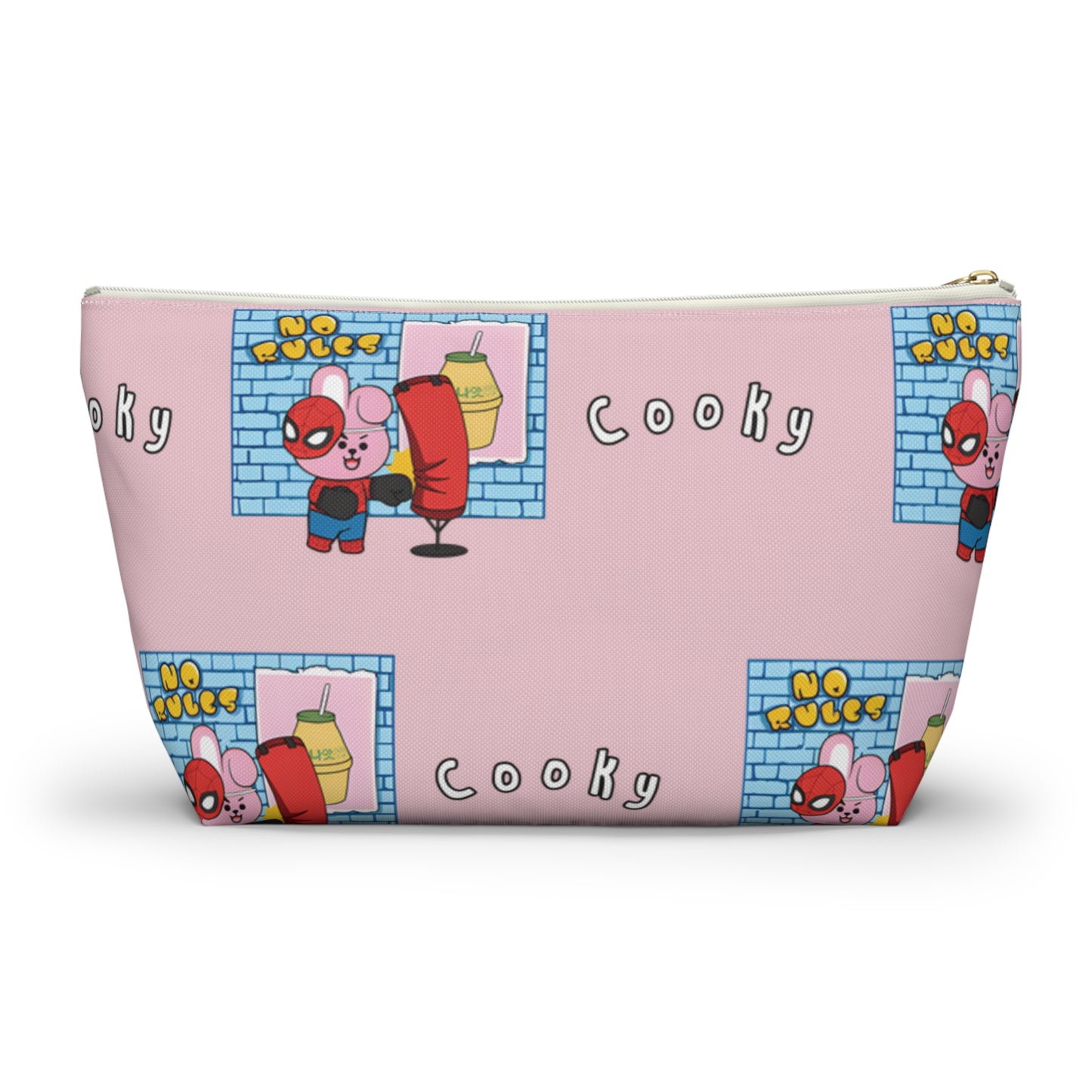 BT21 Cooky Pink Pattern Travel Bag