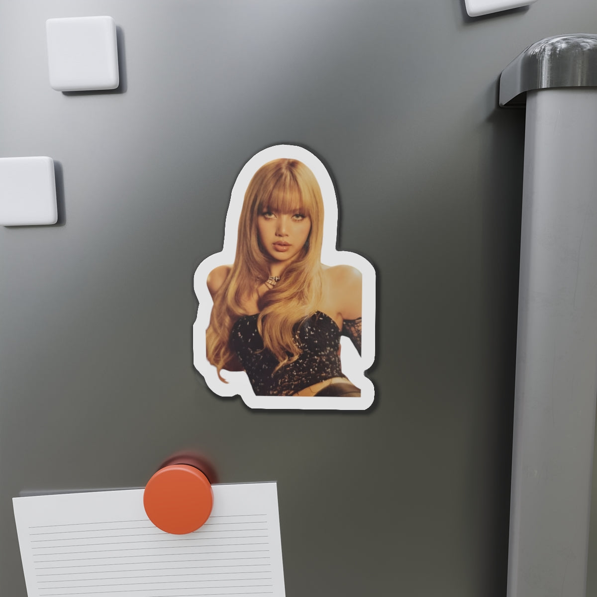 Lalisa Manoban Blackppink Gift for Lisa Fans Lillies Magnet Design 7