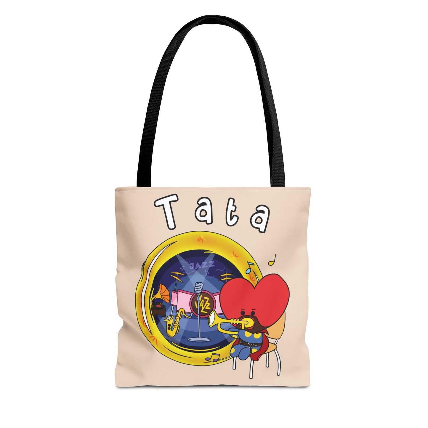 BT21 Tata Beige Tote Bag Single Design