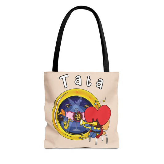 BT21 Tata Beige Tote Bag Single Design