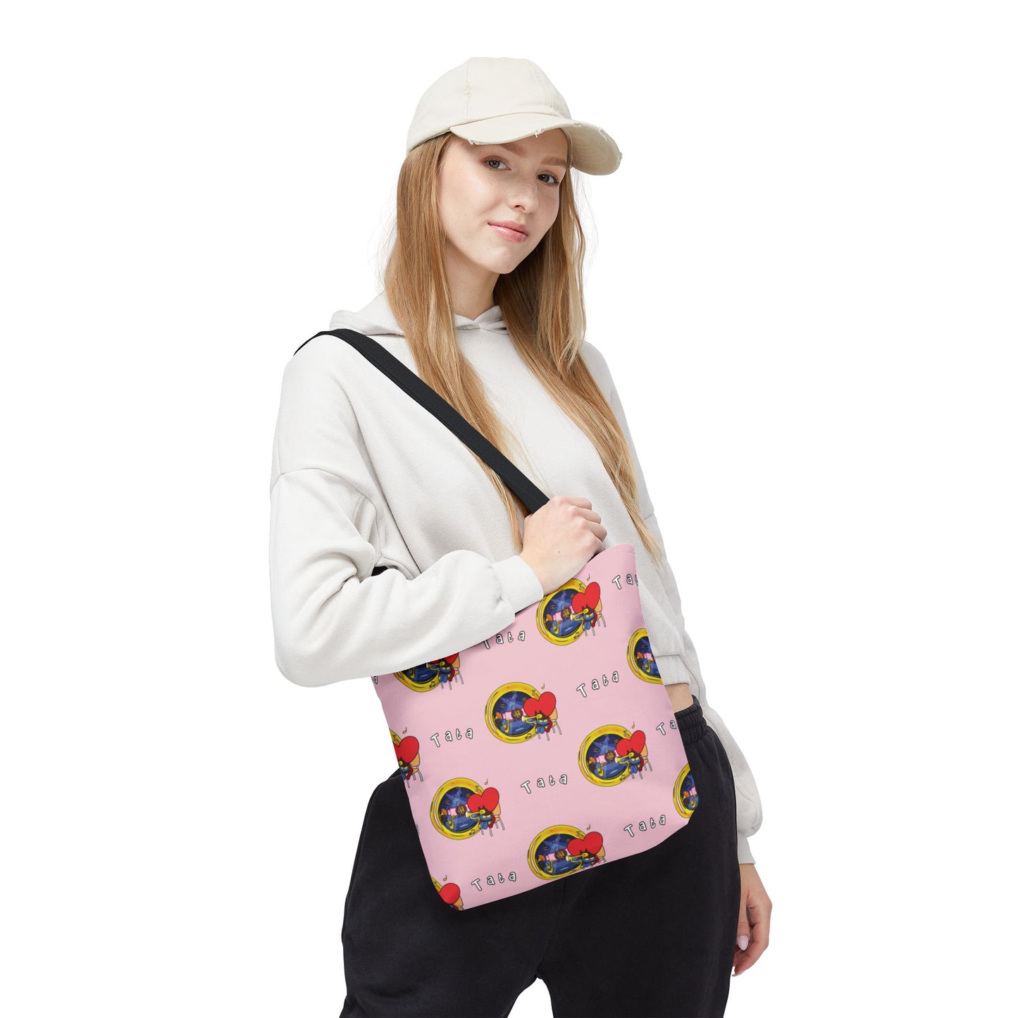 BT21 Tata Pink Tote Bag Pattern Design
