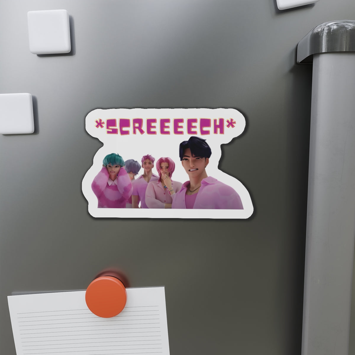 Kpop Demon Hunters Saja Boys Variety Show Screech Scene Magnet