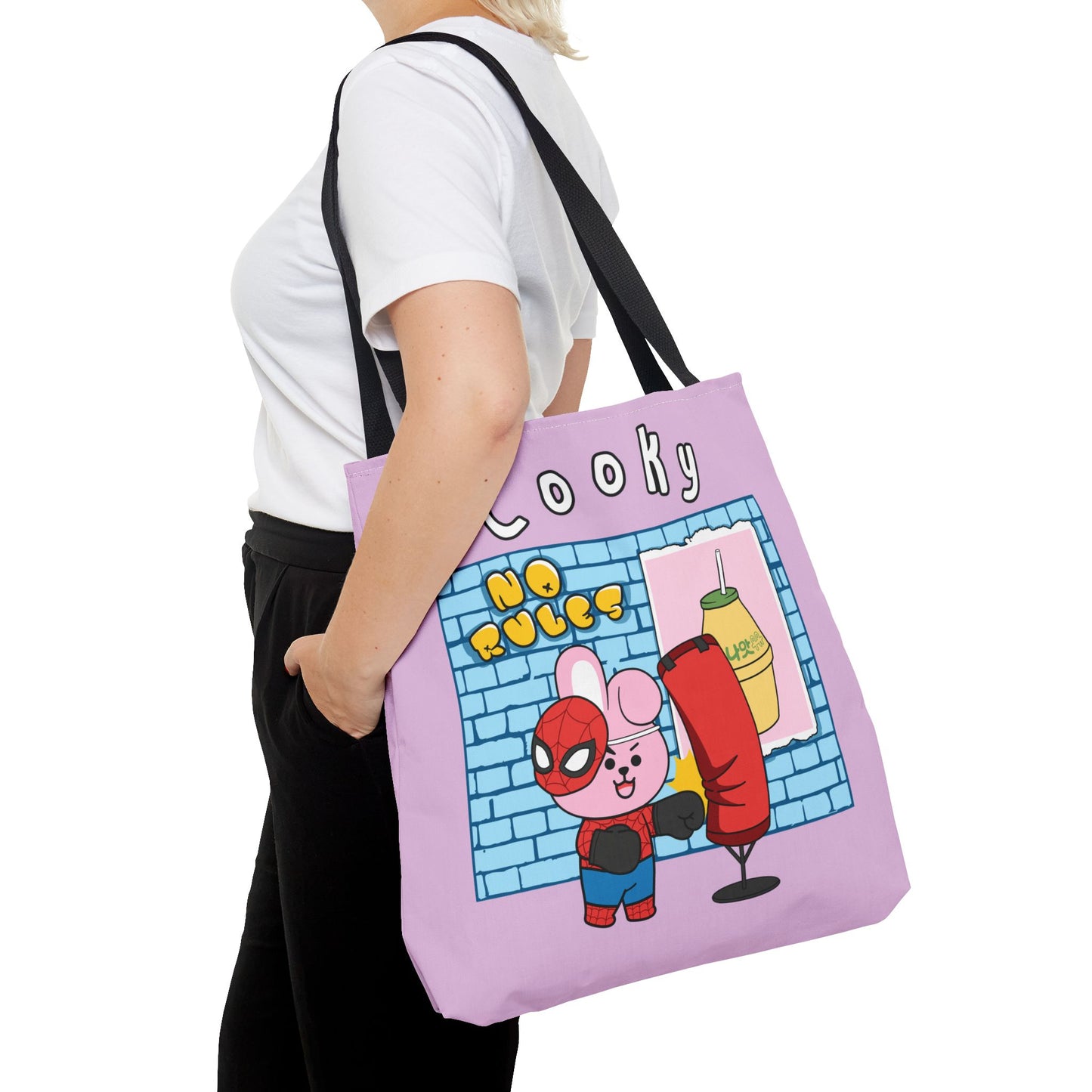 BT21 Cooky Purple Tote Bag Single Design