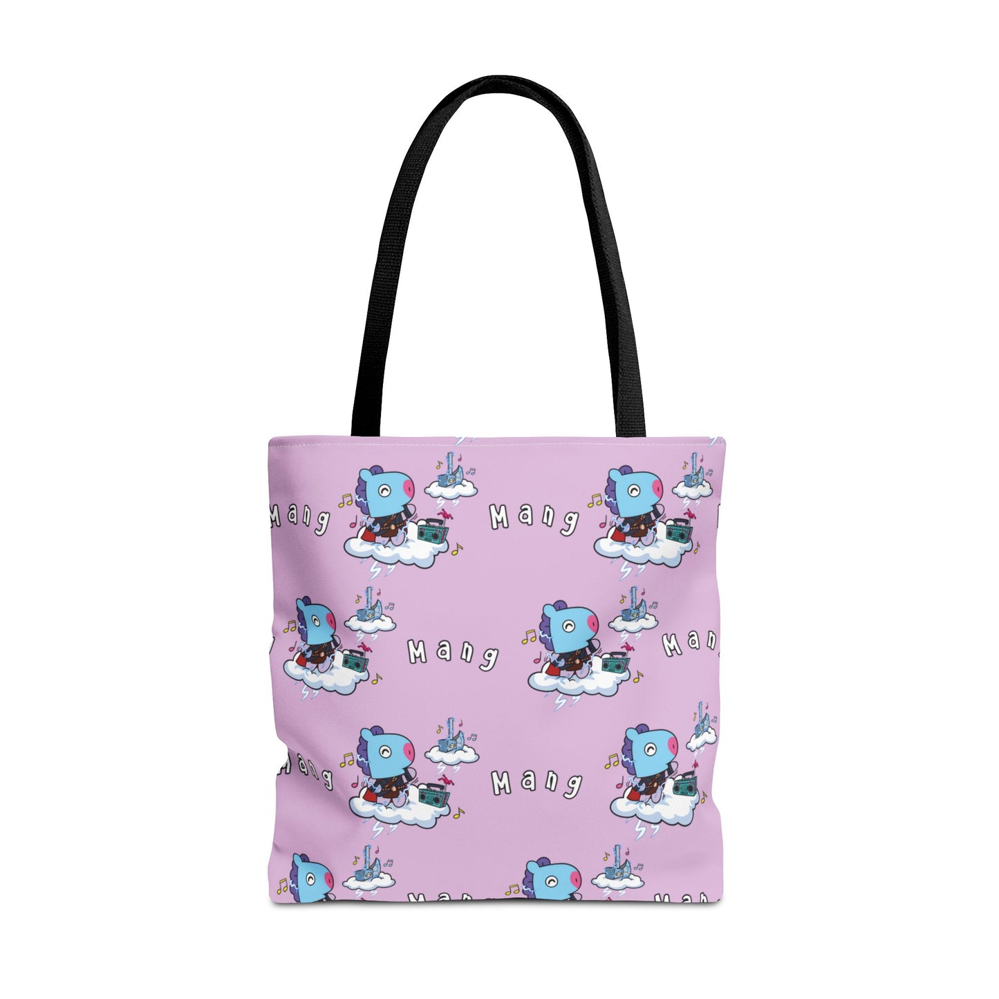 BT21 Mang Purple Tote Bag Pattern Design