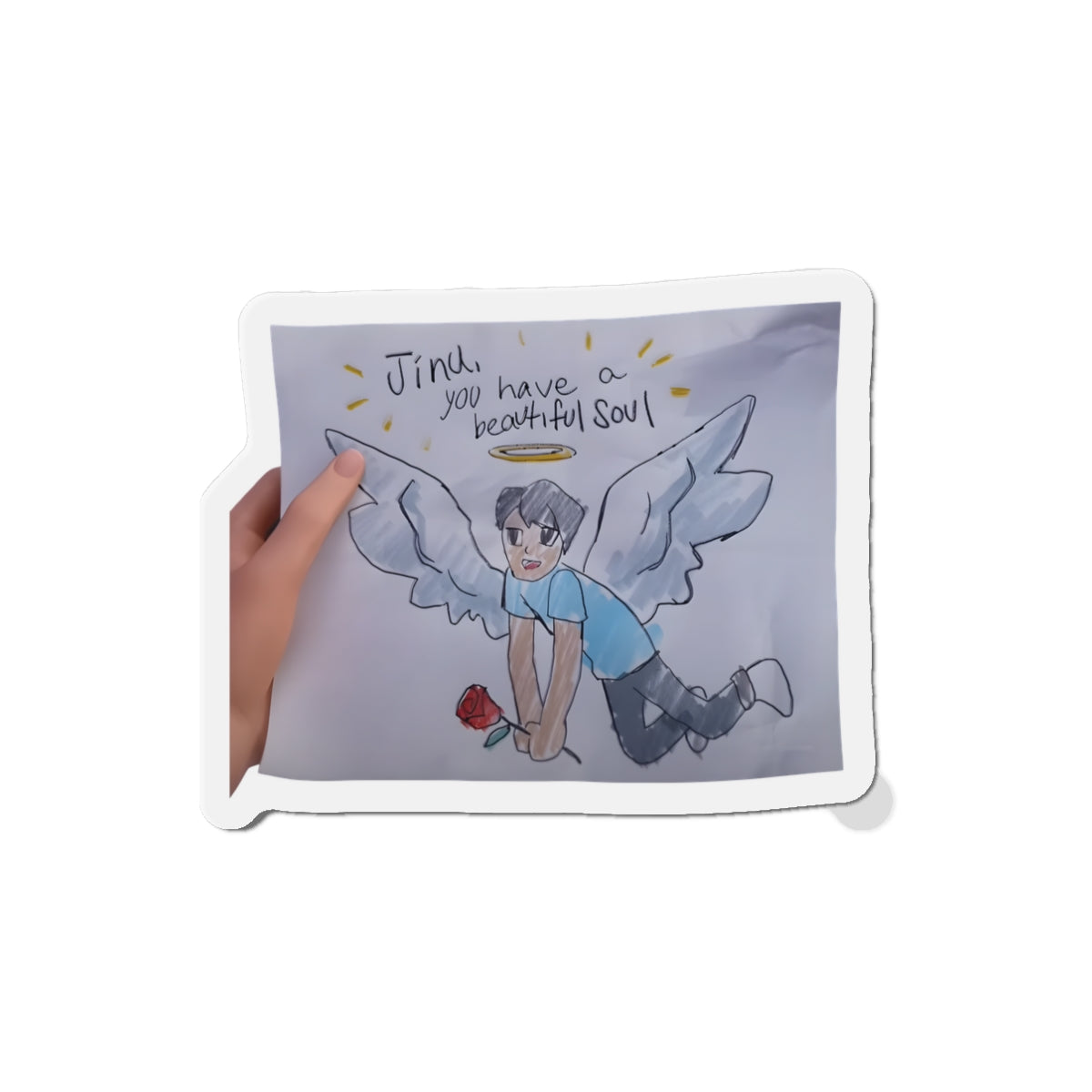 Kpop Demon Hunters Saja Boys Jinu Beautiful Soul Drawing Magnet